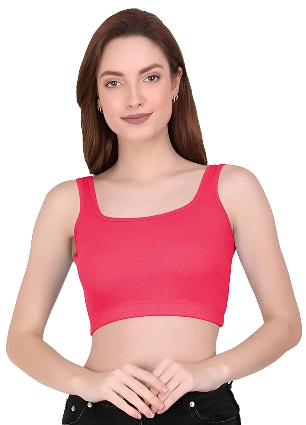 GARBFEB Women's Lycra Camisole Top ( Pink ) GARBFEB Women's Lycra Camisole Top ( Pink )