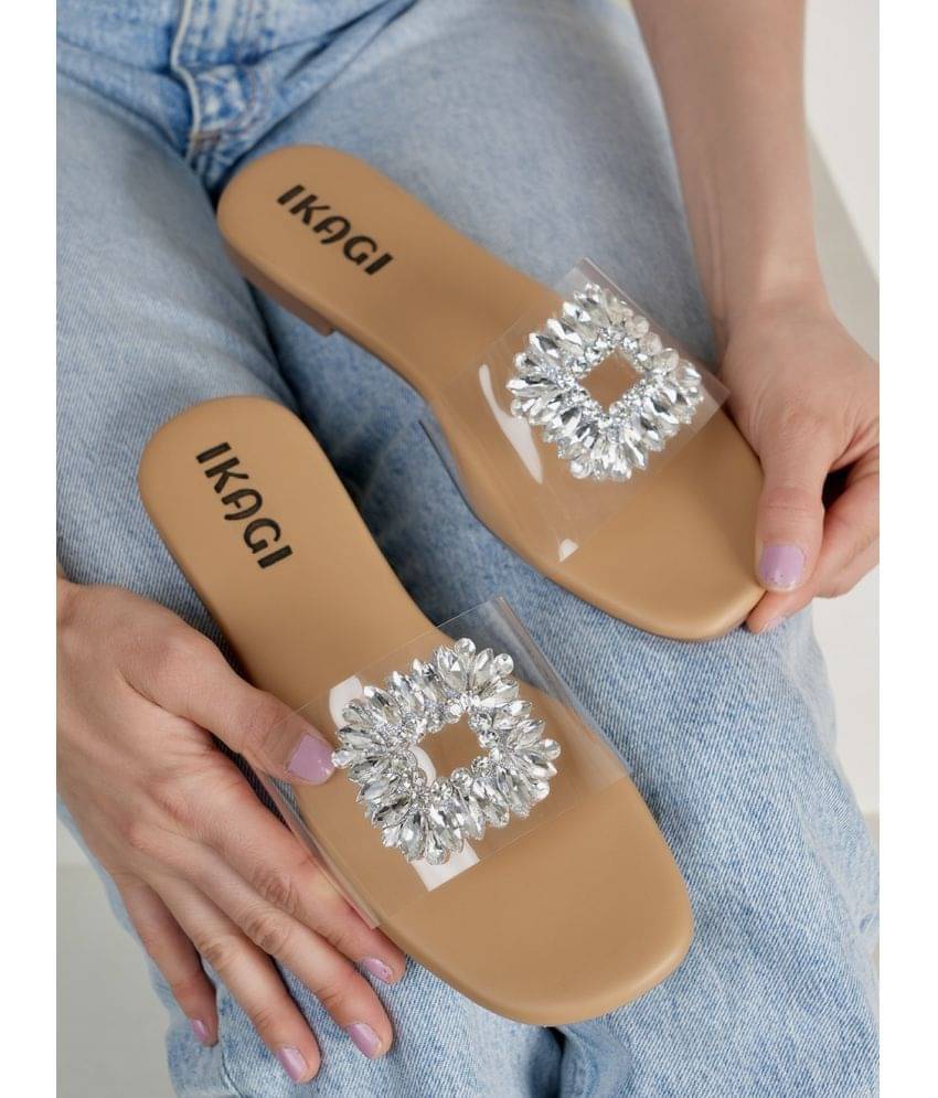     			IKAGI Beige Women's Flats