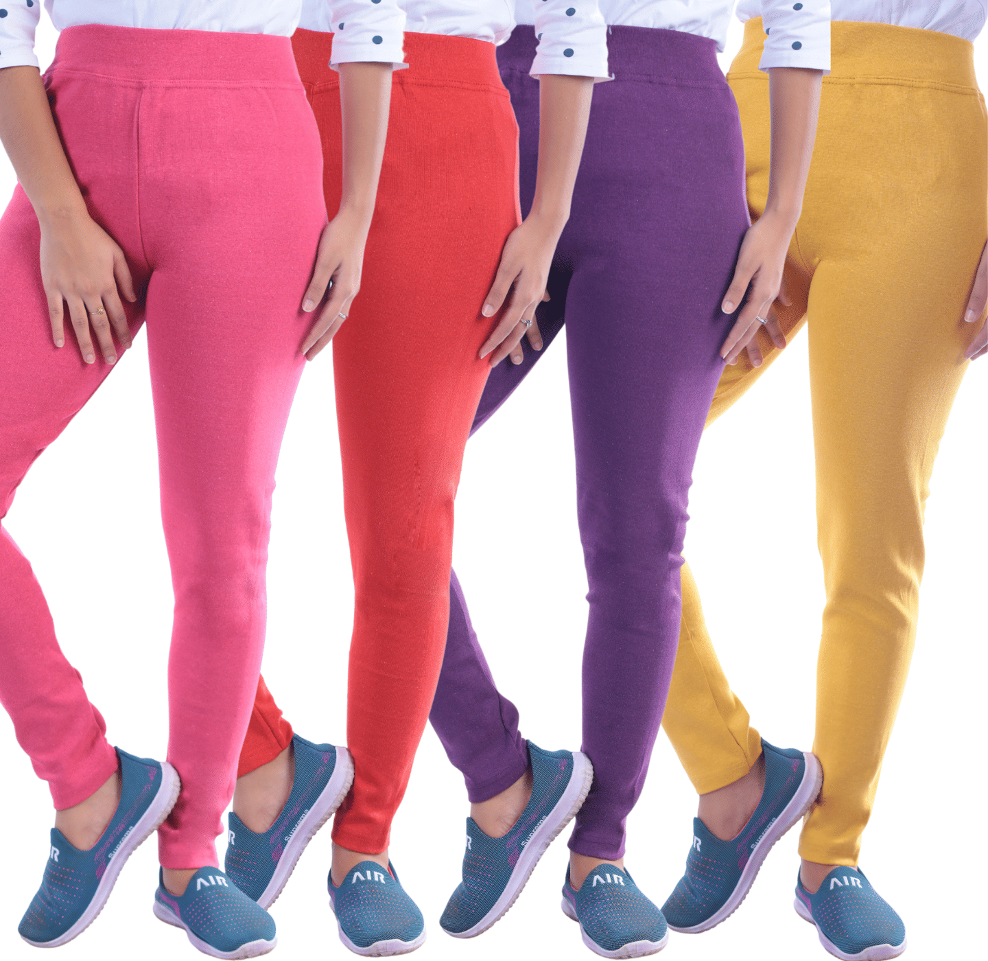     			KARARO Women Cotton Blend Skinny Fit Jegging