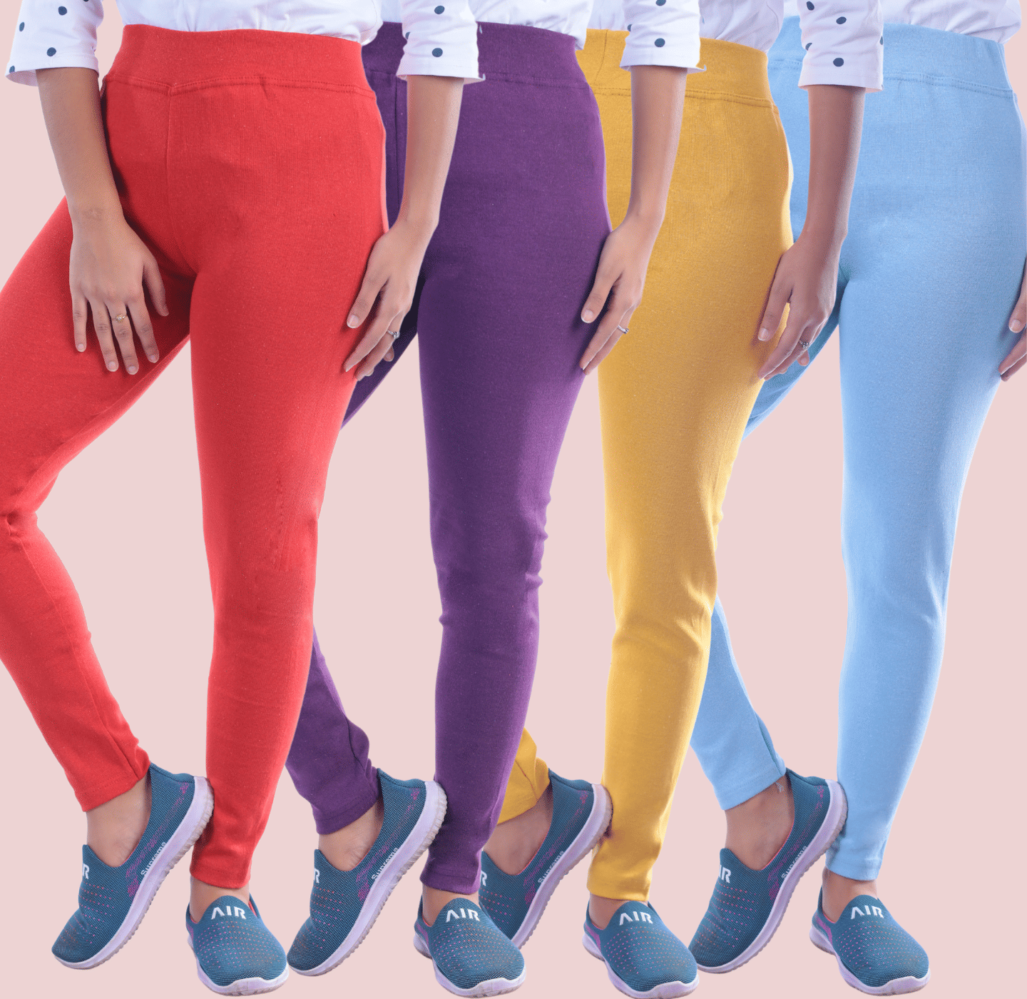     			KARARO Women Cotton Blend Skinny Fit Jegging