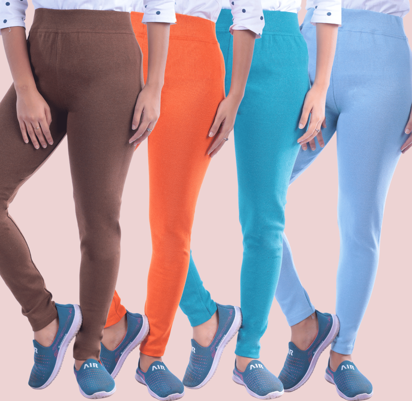    			KARARO Women Cotton Blend Skinny Fit Jegging