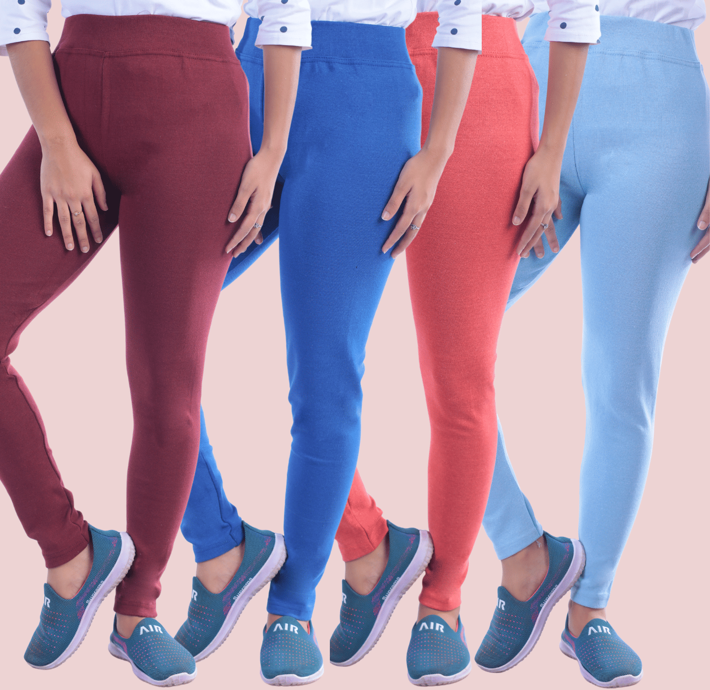     			KARARO Women Cotton Blend Skinny Fit Jegging