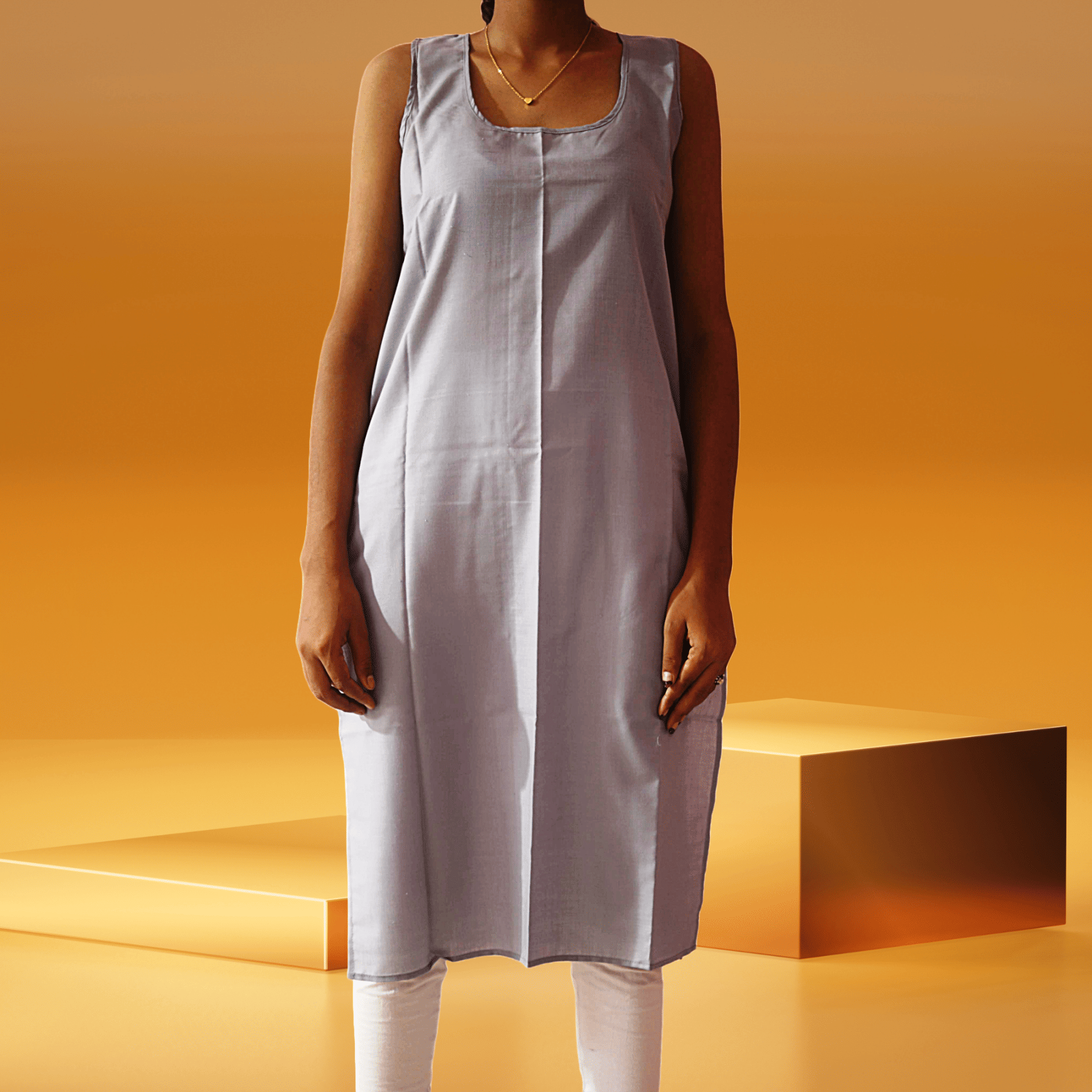 KURTIVERSE Pack of 1 Camisole Top Cotton Blended Slip ( Grey ) KURTIVERSE Pack of 1 Camisole Top Cotton Blended Slip ( Grey )