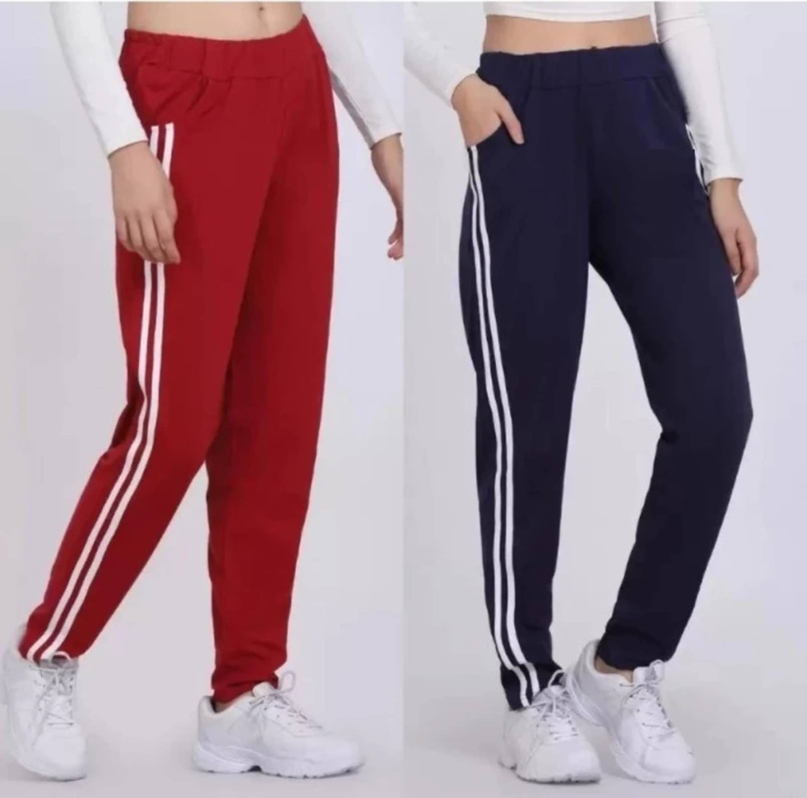     			MASTERY Pack of 2 Cotton Blend Regular Women's Casual Pants ( Multicolor )
