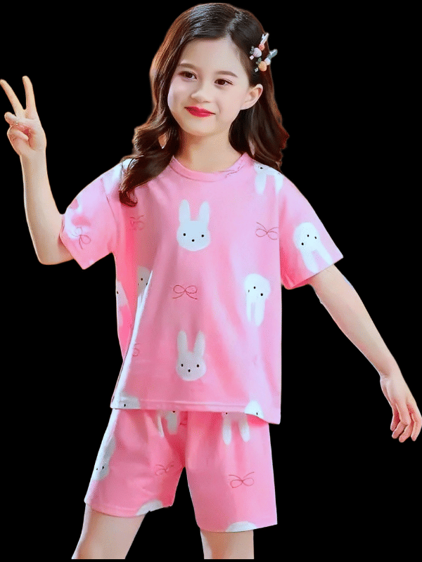 MR TREND Pack of 1 Baby Girls Cotton Blend Nightsuit Set ( Baby Pink ) MR TREND Pack of 1 Baby Girls Cotton Blend Nightsuit Set ( Baby Pink )