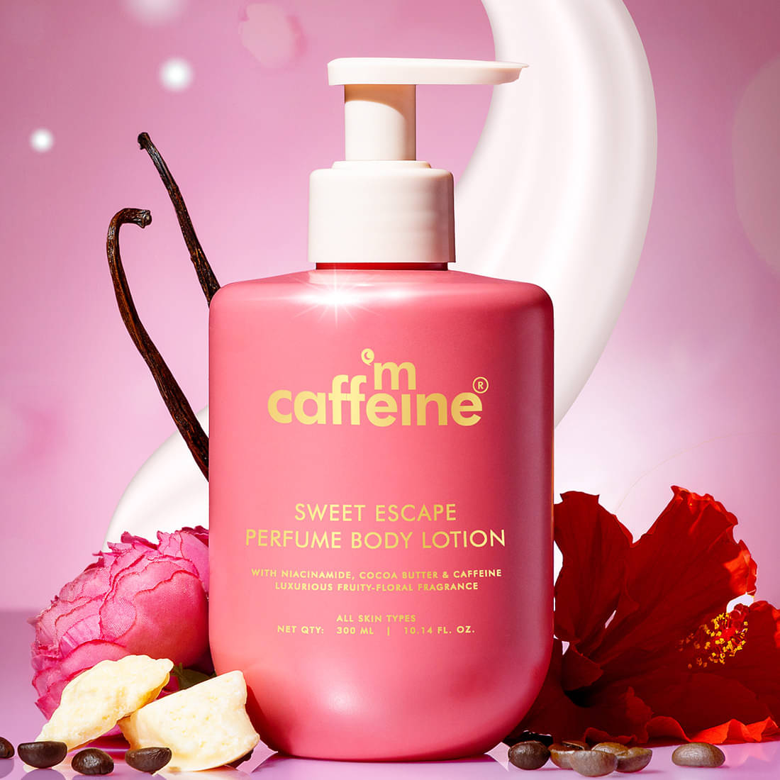     			Mcaffeine Moisturizing Lotion For All Skin Type 300 ml ( Pack of 1 )