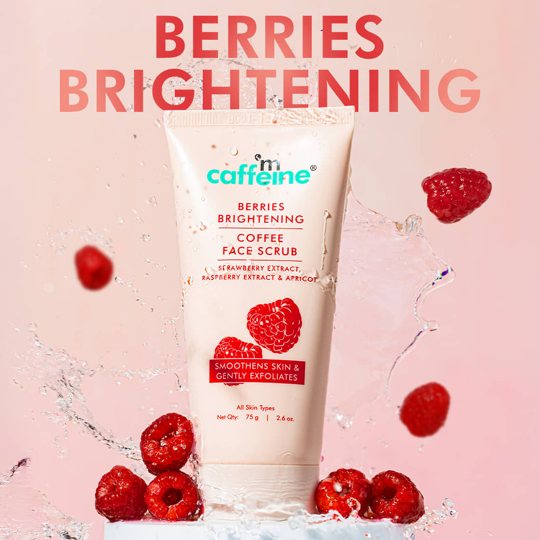 Mcaffeine Skin Brightening Facial Scrub For Men & Women ( Pack of 1 )