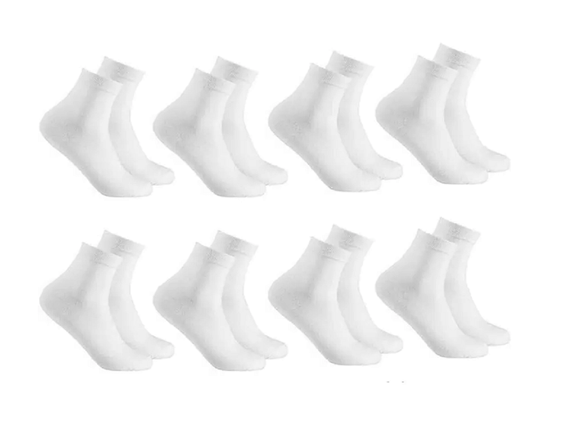 RENDERCRAFTT Pack of 8 Men's Cotton Ankle Length Socks ( White ) RENDERCRAFTT Pack of 8 Men's Cotton Ankle Length Socks ( White )