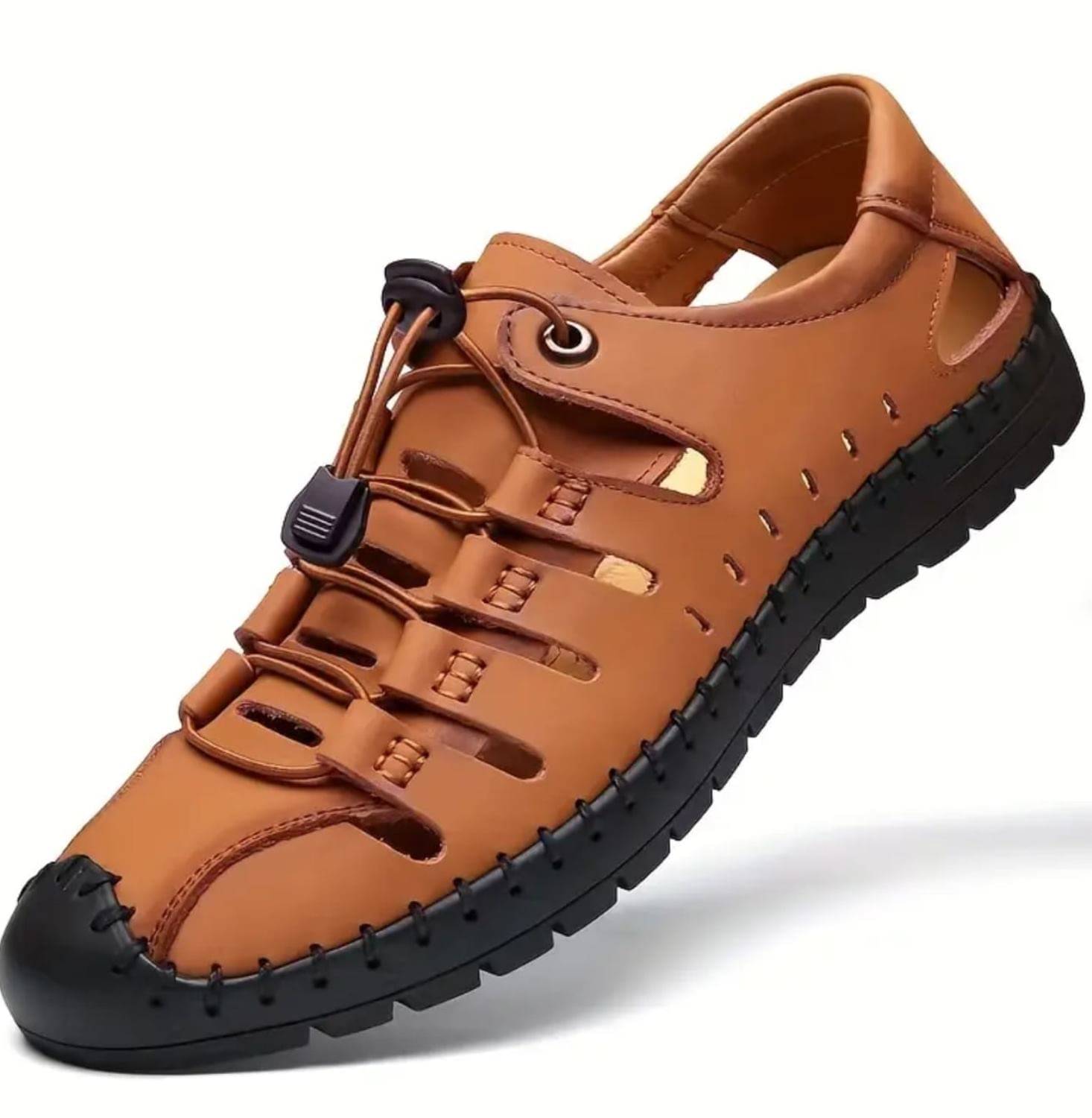     			ROBBIE JONES - Tan Men's Sandals