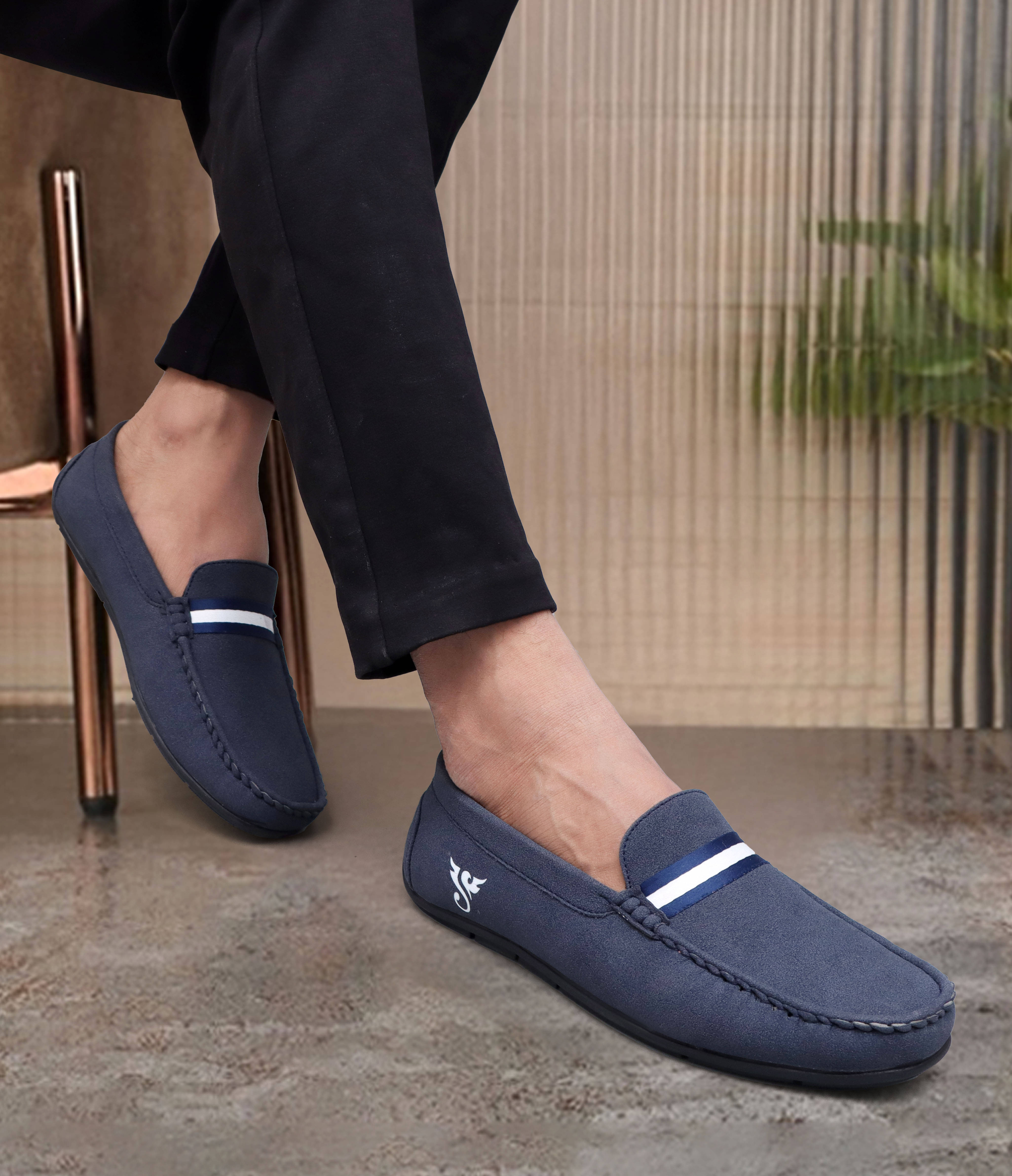     			SHUAN Blue Men's Penny