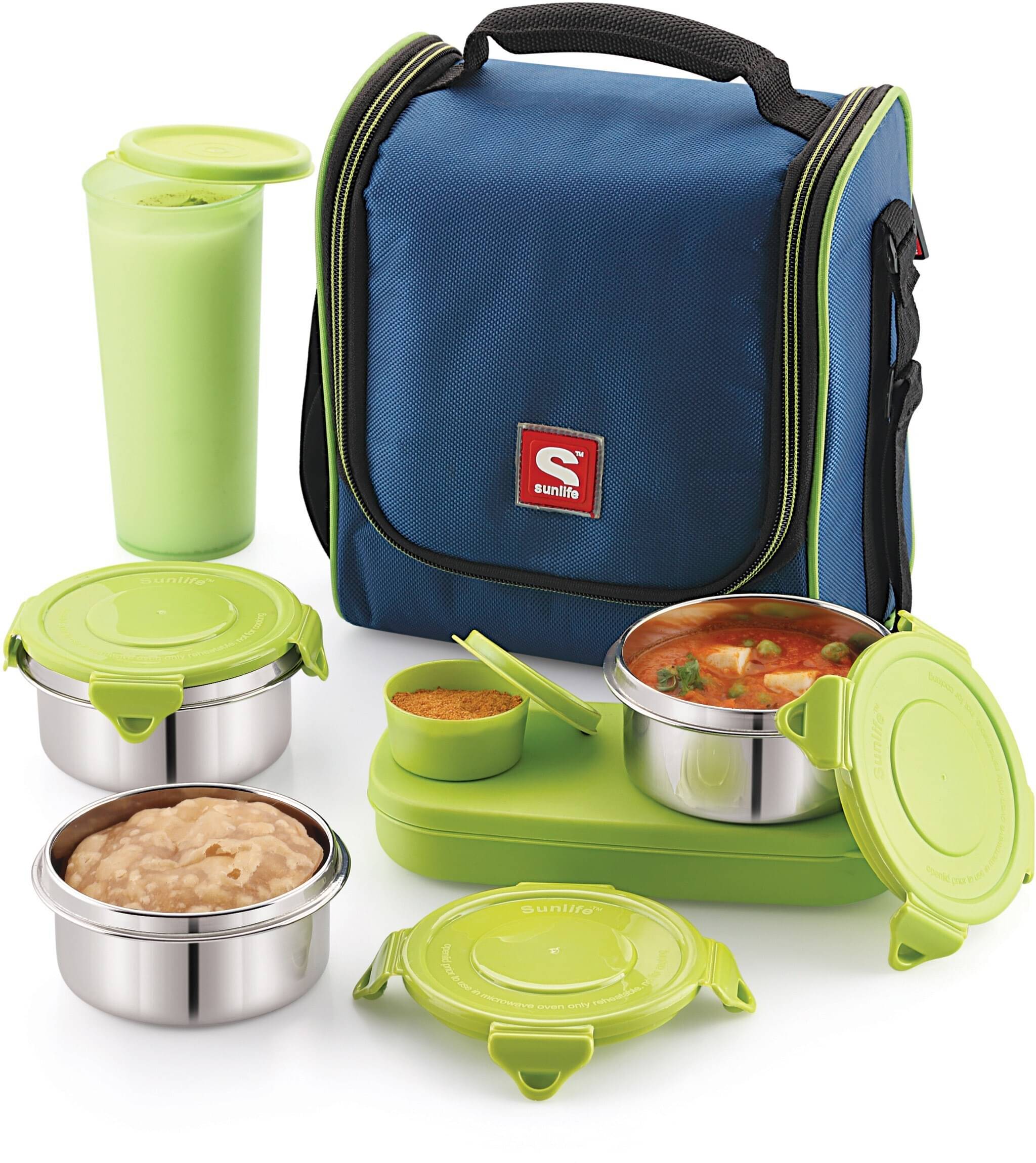     			SunLife Stainless Steel Insulated Lunch Box 6 - Container ( Pack of 6 )