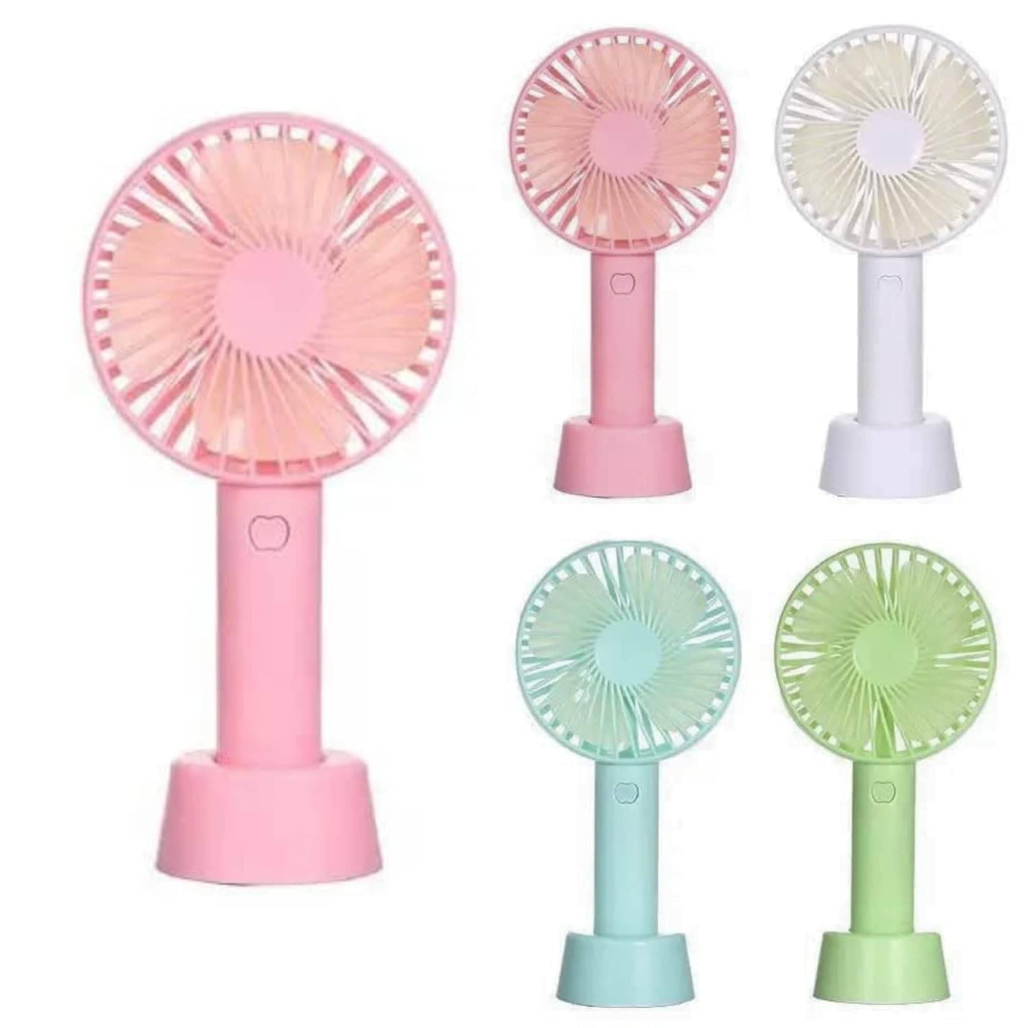    			TGS - Mini Handheld Fan, 3 Speed modes USB Fan, Rechargeable Fan  (Multicolor, Color as per available)