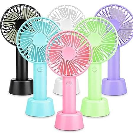 TGS - Mini Handheld Fan, 3 Speed modes USB Fan, Rechargeable Fan (Multicolor, Color as per available) TGS - Mini Handheld Fan, 3 Speed modes USB Fan, Rechargeable Fan (Multicolor, Color as per available)