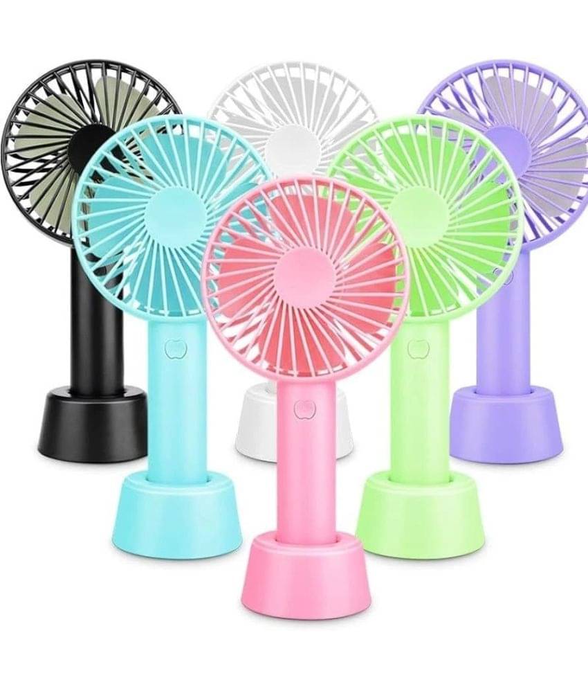 TGS - Mini Handheld Fan, 3 Speed modes USB Fan, Rechargeable Fan (Multicolor, Color as per available) TGS - Mini Handheld Fan, 3 Speed modes USB Fan, Rechargeable Fan (Multicolor, Color as per available)