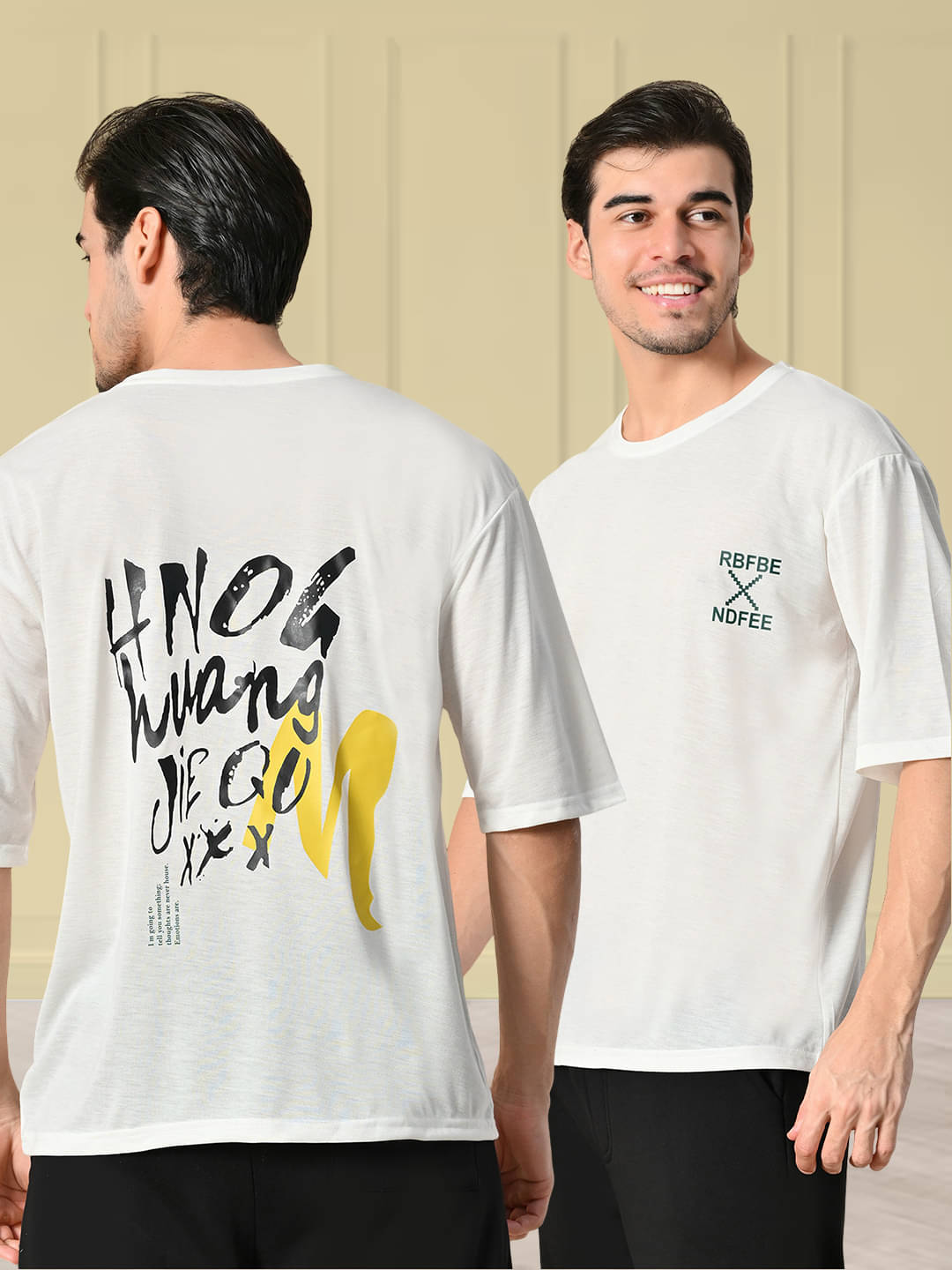 Unicus Apparel Men Cotton Blend Regular Fit Printed T-Shirt ( White )     			Unicus Apparel Men Cotton Blend Regular Fit Printed T-Shirt ( White )
