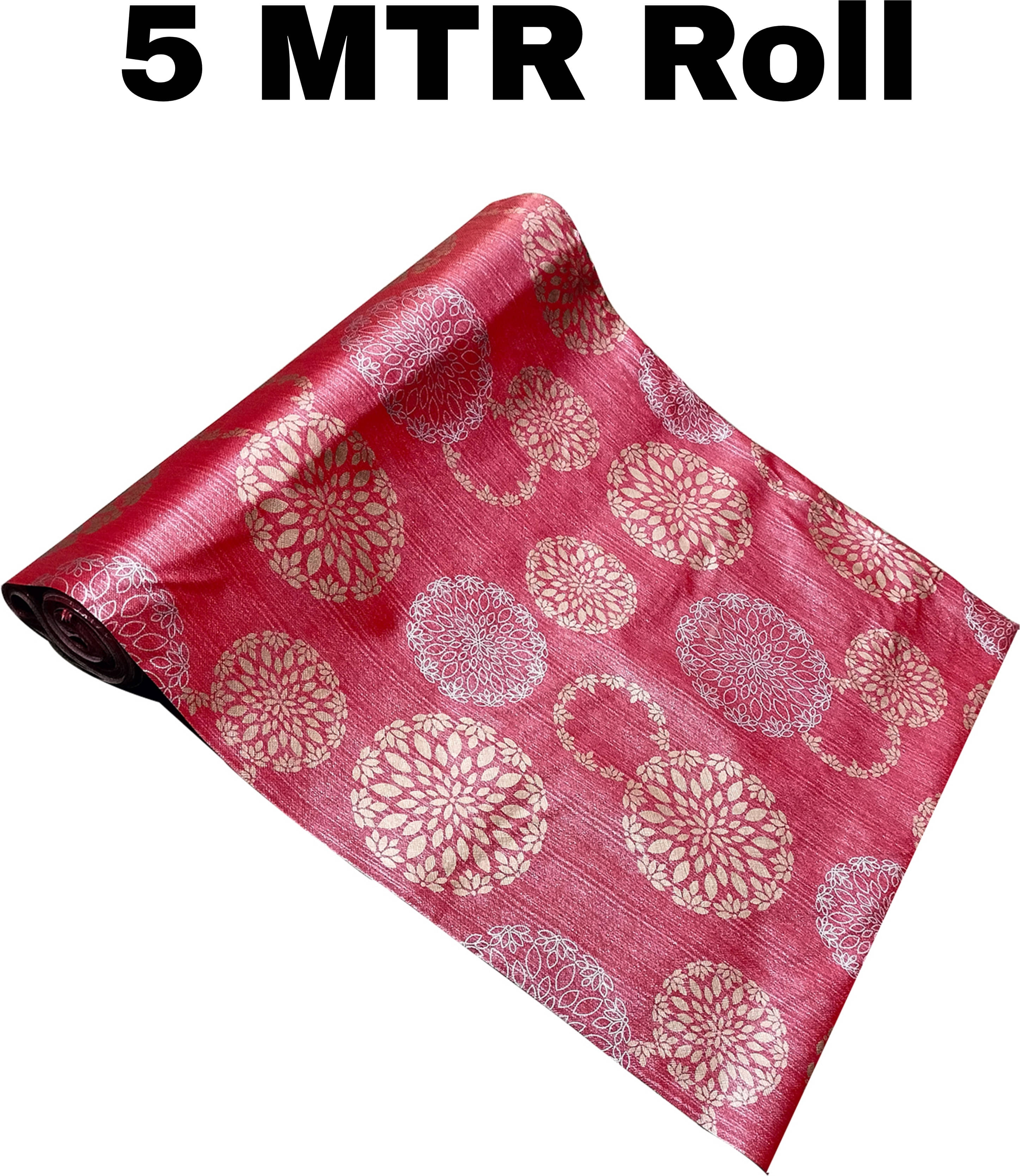 mopak decor Polyester Floral Fridge Mat & Cover ( 500 45 ) Pack of 1 - Red mopak decor Polyester Floral Fridge Mat & Cover ( 500 45 ) Pack of 1 - Red