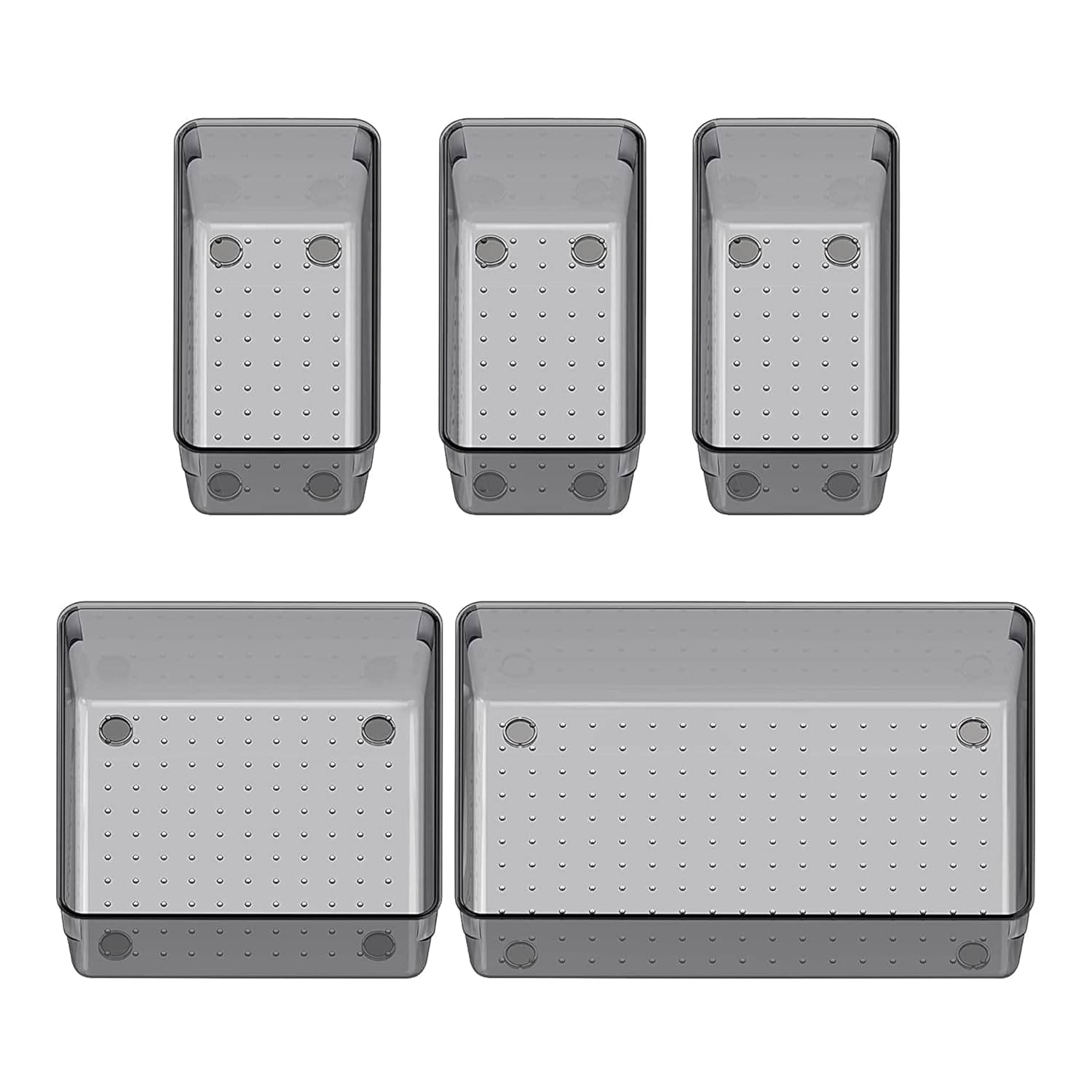 5 Pcs Desk Drawer Organizers Trays Set Clear Plastic Storage Bins Bathroom Drawer Tray Dividers Vanity Trays Organizer for Bedroom Dresser Makeup Kitchen Utensil Office 5 Pcs Desk Drawer Organizers Trays Set Clear Plastic Storage Bins Bathroom Drawer Tray Dividers Vanity Trays Organizer for Bedroom Dresser Makeup Kitchen Utensil Office