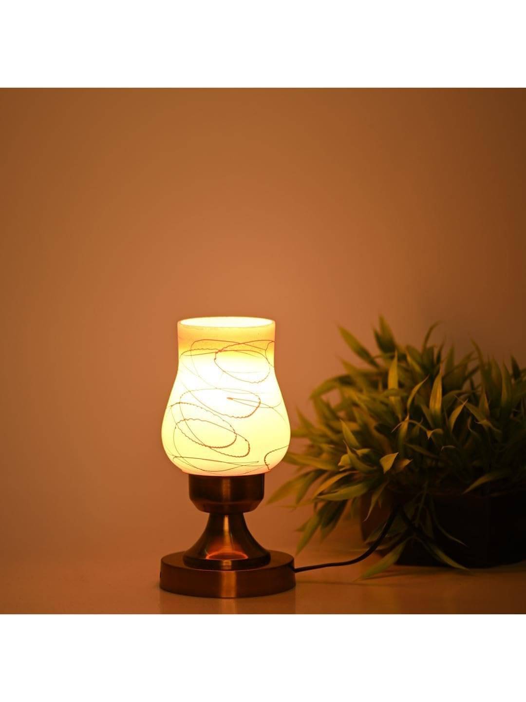     			AFAST Gold Decorative Table Lamp ( Pack of 4 )