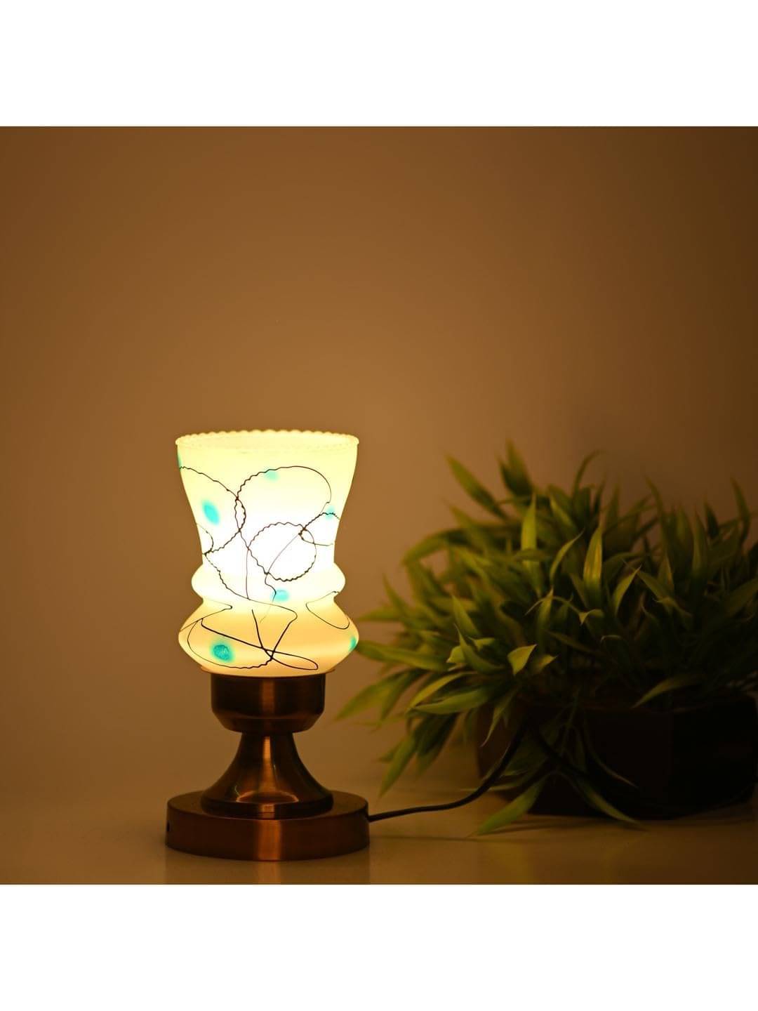     			AFAST White Decorative Table Lamp ( Pack of 4 )