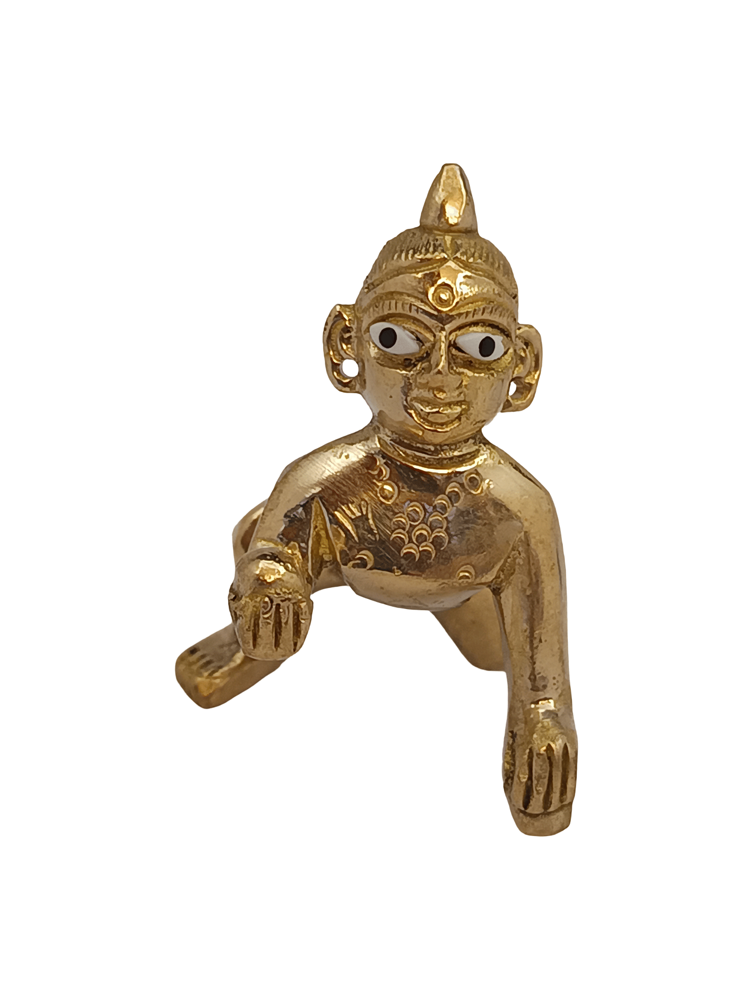 Apna Rudraksha Brass Laddu Gopal Idol ( 6 cm ) Apna Rudraksha Brass Laddu Gopal Idol ( 6 cm )