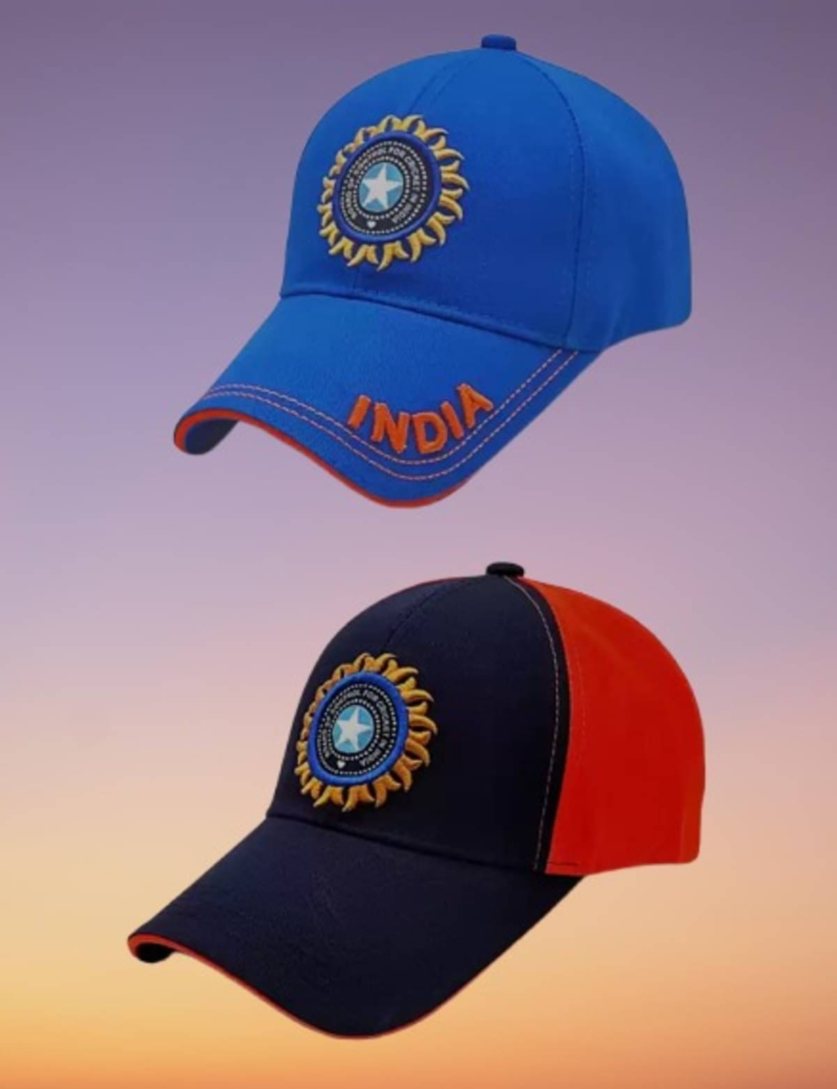 BAYEMA Pack of 2 Cotton Men's Cap ( Multiciolor 2 ) BAYEMA Pack of 2 Cotton Men's Cap ( Multiciolor 2 )