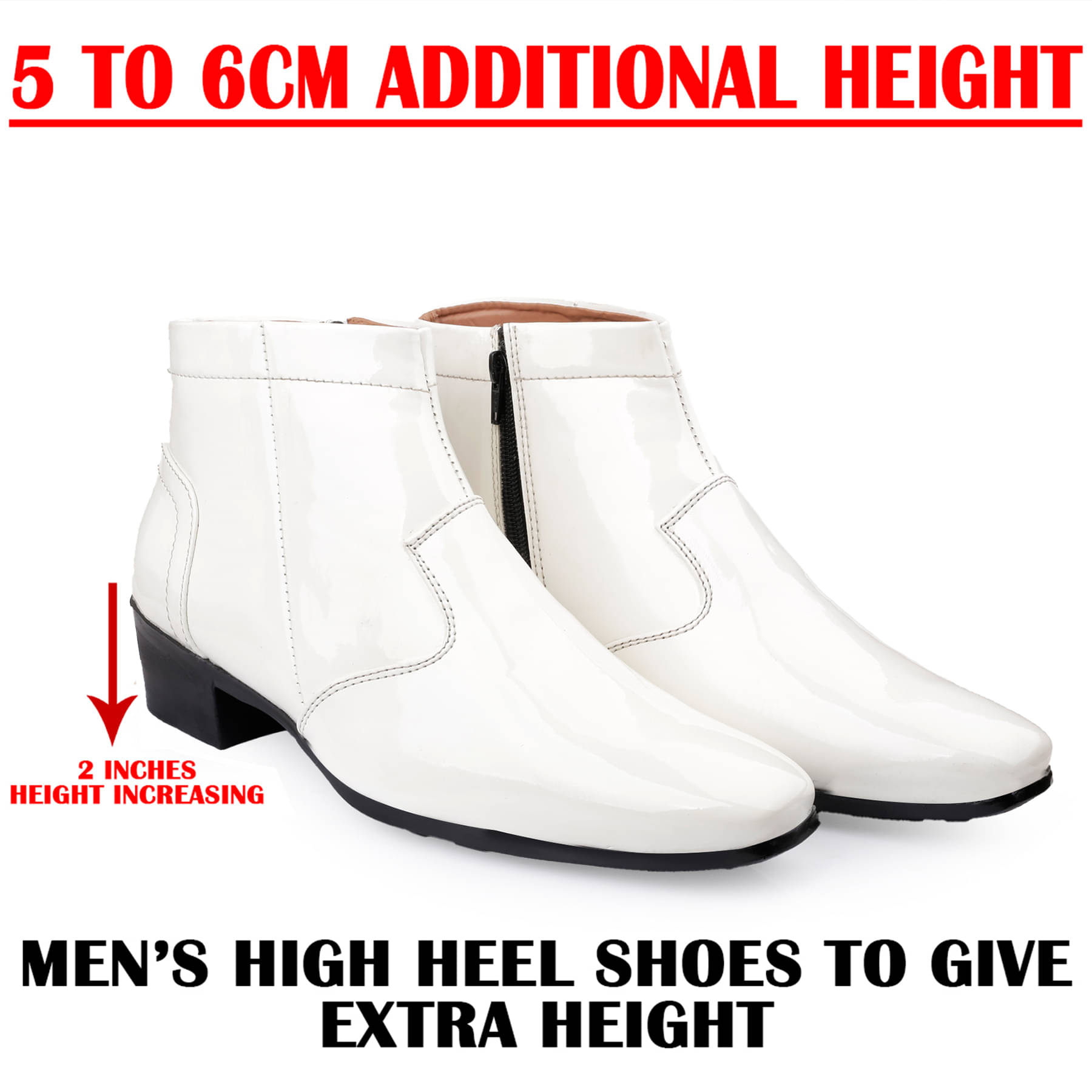     			BXXY White Men's Formal Boots