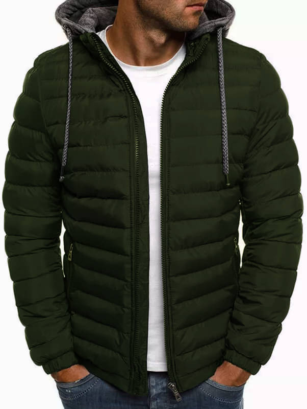     			CAT BUNNY Polyester Men's Puffer Jacket - Green ( Pack of 1 )