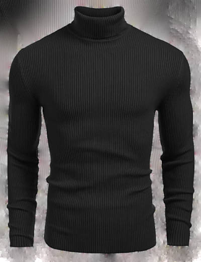 CAT BUNNY Woollen High Neck Men's Sweatshirt - Black ( Pack of 1 ) CAT BUNNY Woollen High Neck Men's Sweatshirt - Black ( Pack of 1 )