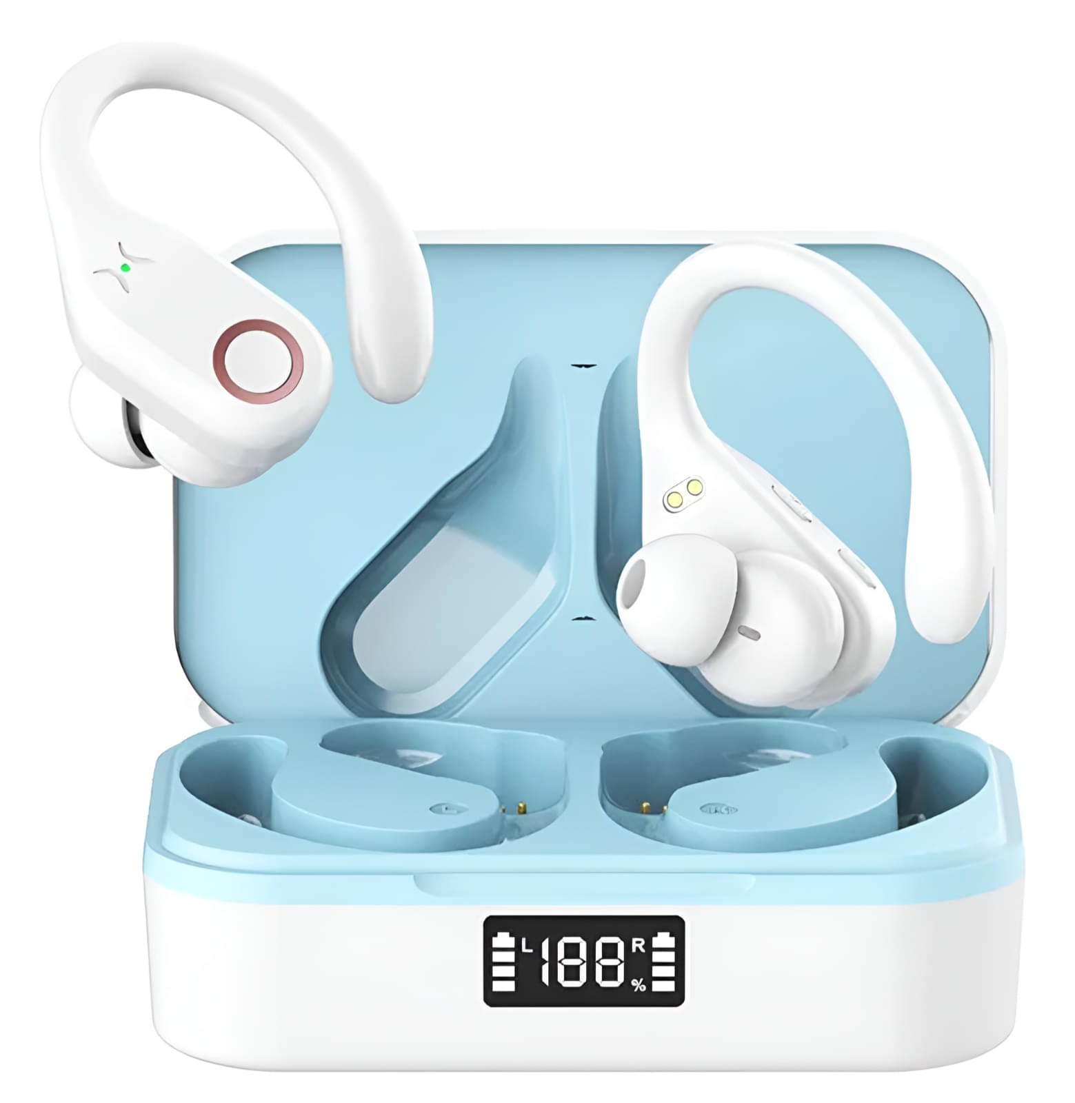     			COREGENIX YW02 True Wireless (TWS) Bluetooth Earbud ,On Ear 48 Hours Playback Low Latency, Powerfull bass IPX5(Splash & Sweat Proof)