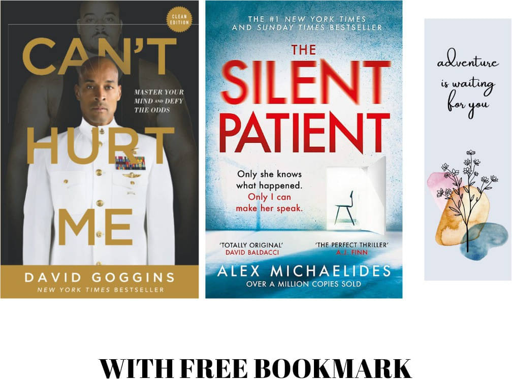 Cant Hurt Me + Silent Patient 2 Books With Free Bookmark Cant Hurt Me + Silent Patient 2 Books With Free Bookmark