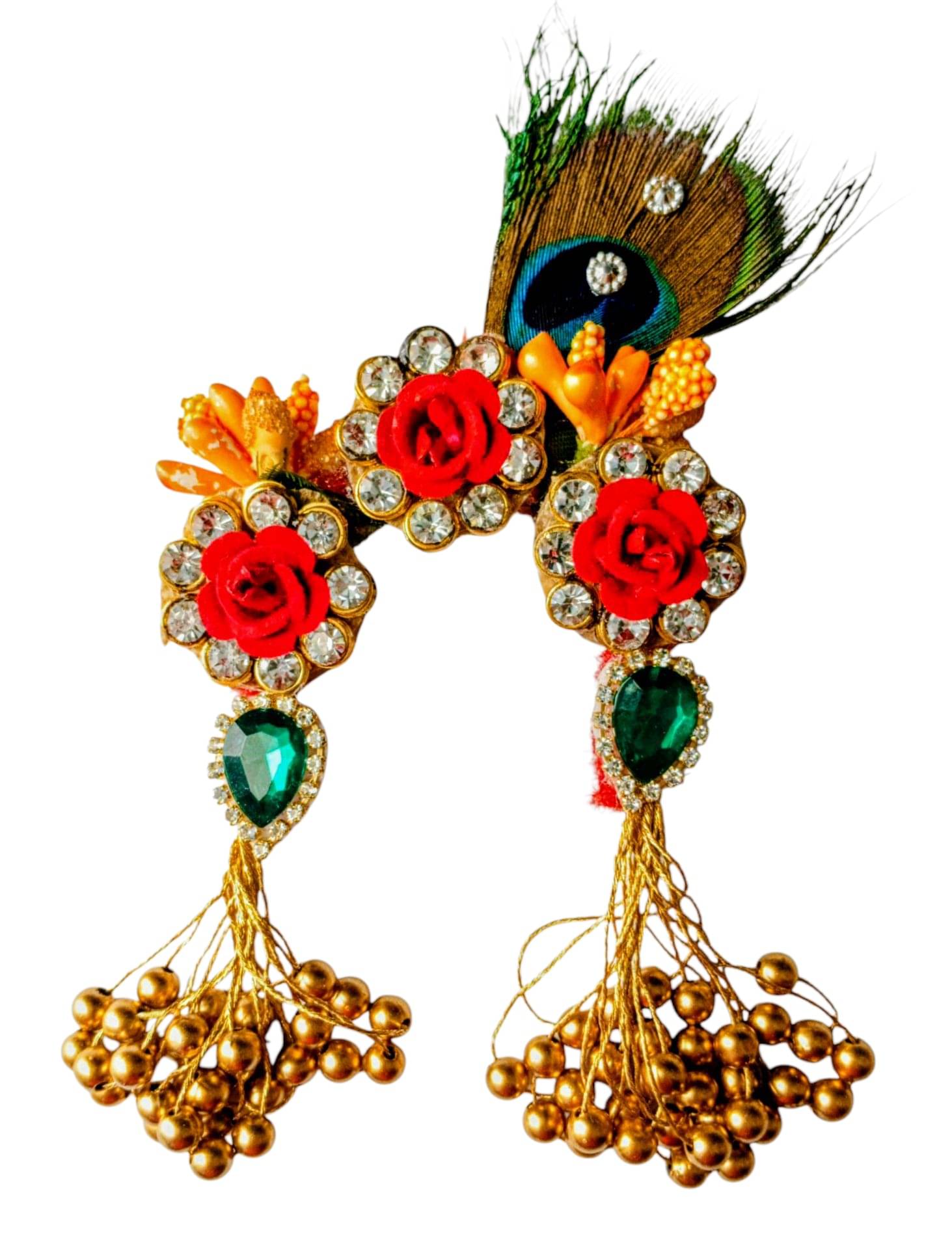     			Cherry Tree Durga Mata Red Crystal Jewellery ( Pack of 1 )
