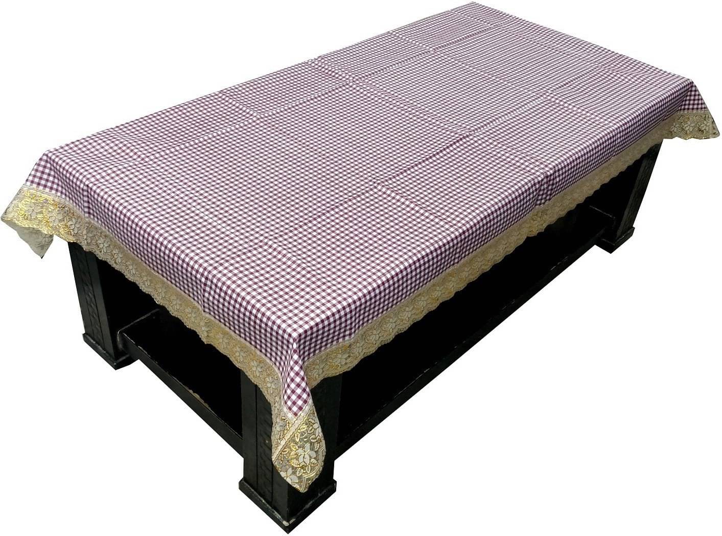     			DPA Collection Checks PVC 4 Seater Rectangle Table Cover ( 152 x 102 ) cm Pack of 1 Multi