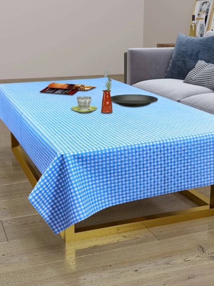 DPA Collection Checks PVC 4 Seater Rectangle Table Cover ( 136 x 90 ) cm Pack of 1 Blue DPA Collection Checks PVC 4 Seater Rectangle Table Cover ( 136 x 90 ) cm Pack of 1 Blue