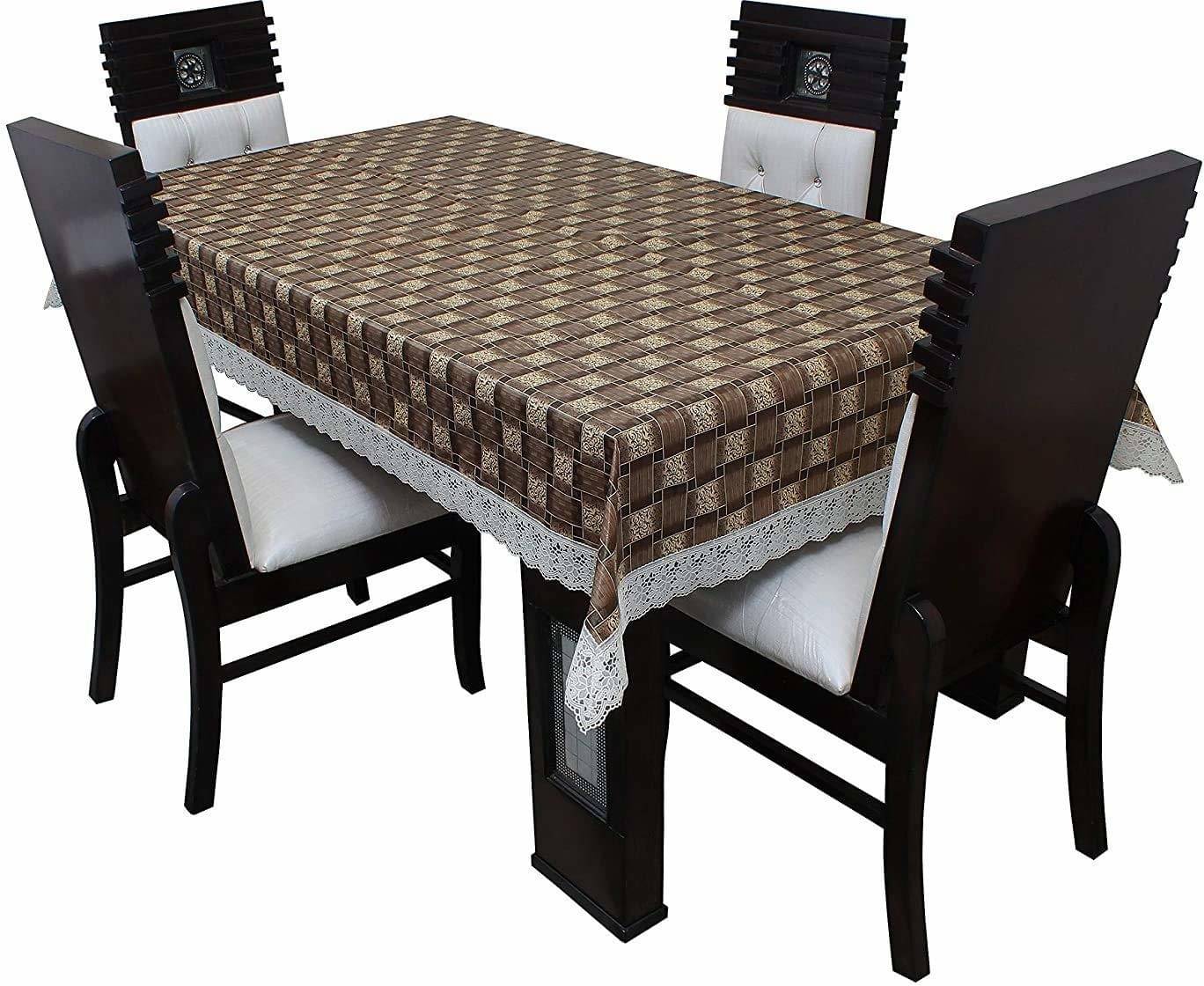     			DPA Collection Checks PVC 4 Seater Rectangle Table Cover ( 178 x 114 ) cm Pack of 1 Multi