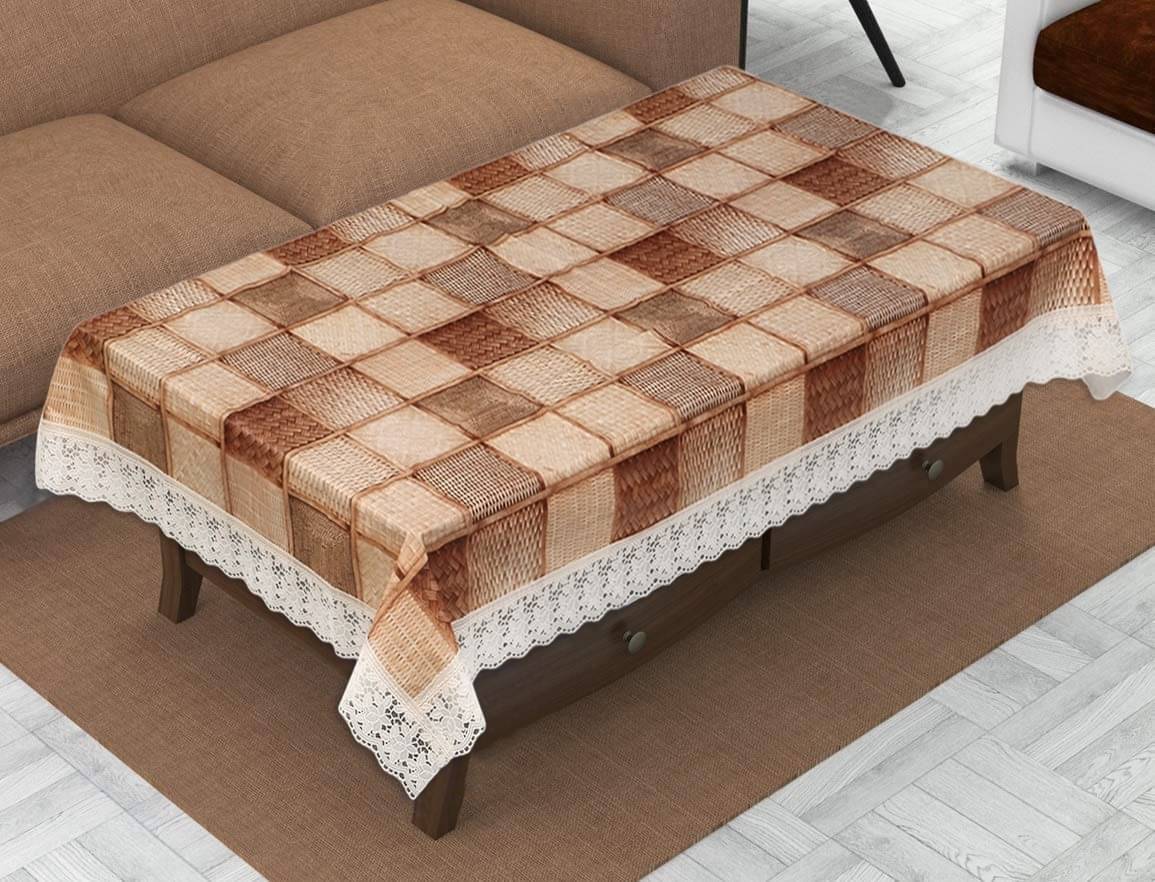 DPA Collection Checks PVC 4 Seater Rectangle Table Cover ( 152 x 102 ) cm Pack of 1 Brown DPA Collection Checks PVC 4 Seater Rectangle Table Cover ( 152 x 102 ) cm Pack of 1 Brown