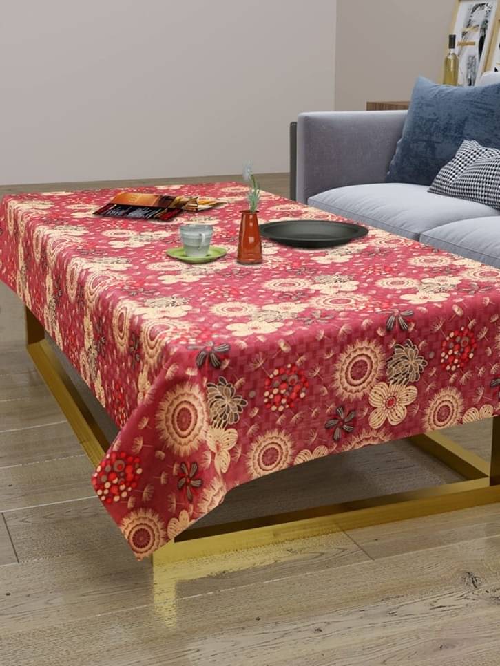     			DPA Collection Checks PVC 4 Seater Rectangle Table Cover ( 136 x 90 ) cm Pack of 1 Maroon