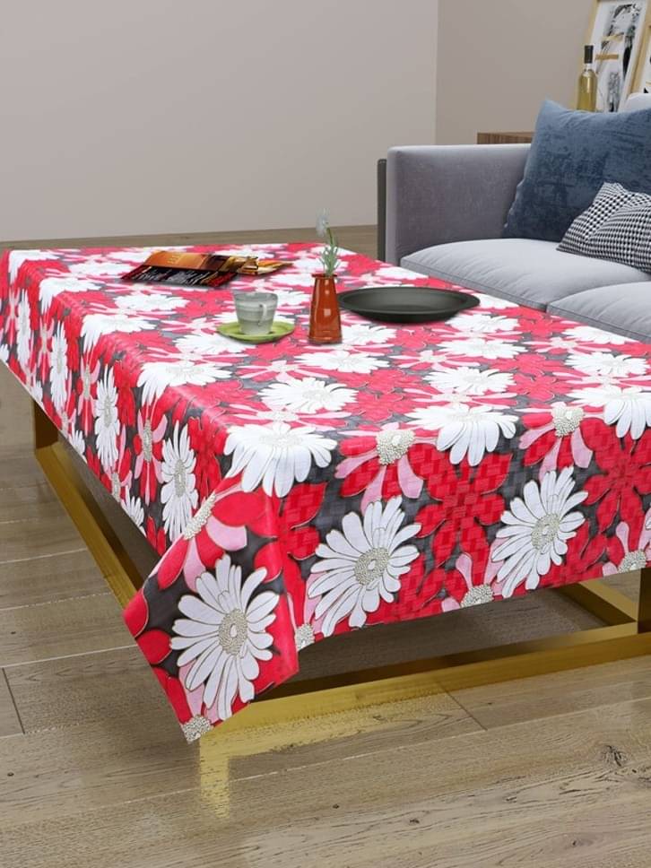 DPA Collection Checks PVC 4 Seater Rectangle Table Cover ( 136 x 90 ) cm Pack of 1 Red DPA Collection Checks PVC 4 Seater Rectangle Table Cover ( 136 x 90 ) cm Pack of 1 Red