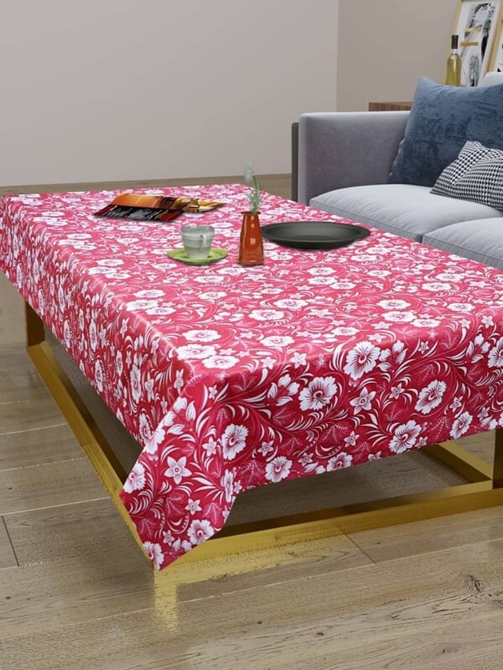     			DPA Collection Checks PVC 4 Seater Rectangle Table Cover ( 136 x 90 ) cm Pack of 1 Maroon