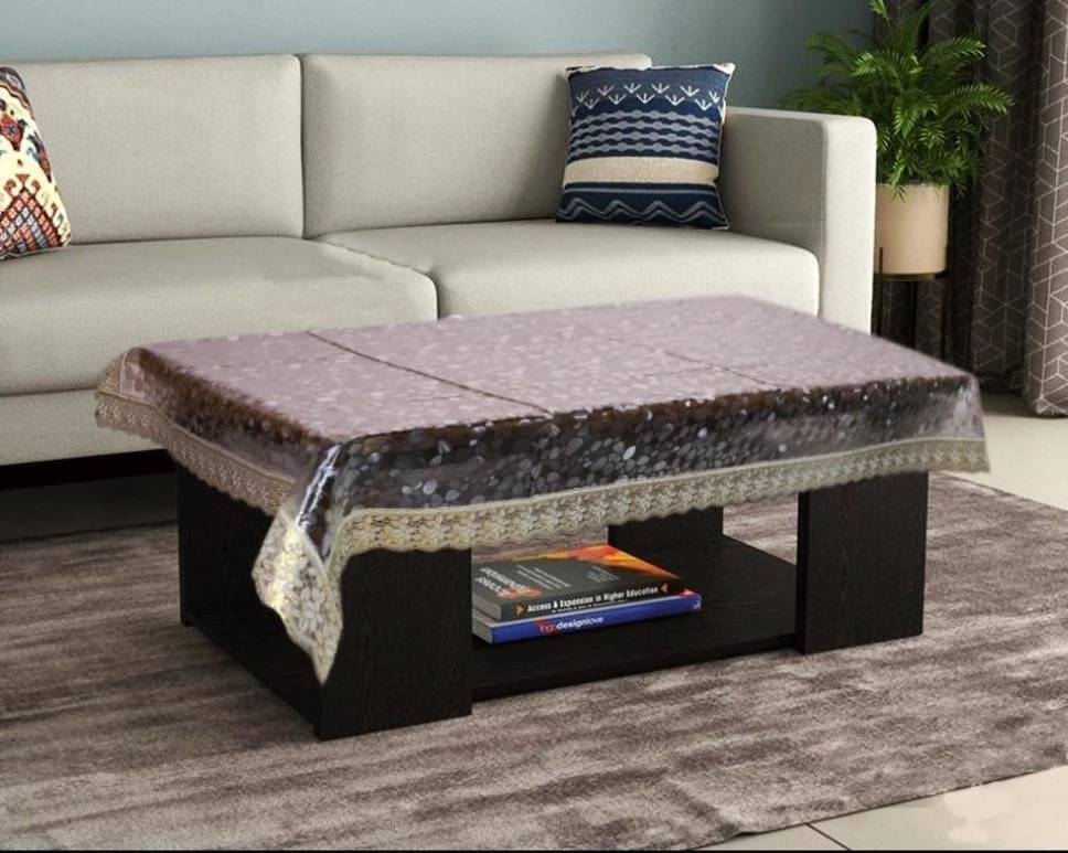 DPA Collection Embroidered Plastic 4 Seater Rectangle Table Cover ( 152 x 102 ) cm Pack of 1 Gold DPA Collection Embroidered Plastic 4 Seater Rectangle Table Cover ( 152 x 102 ) cm Pack of 1 Gold