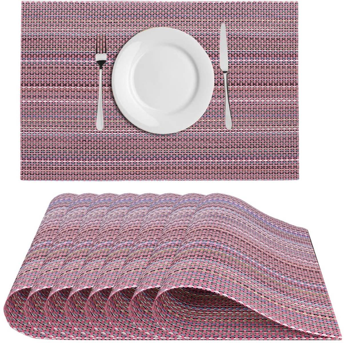 DPA Collection PVC Abstract Table Mats ( 45 cm x 30 cm ) Pack of 8 - Brown DPA Collection PVC Abstract Table Mats ( 45 cm x 30 cm ) Pack of 8 - Brown