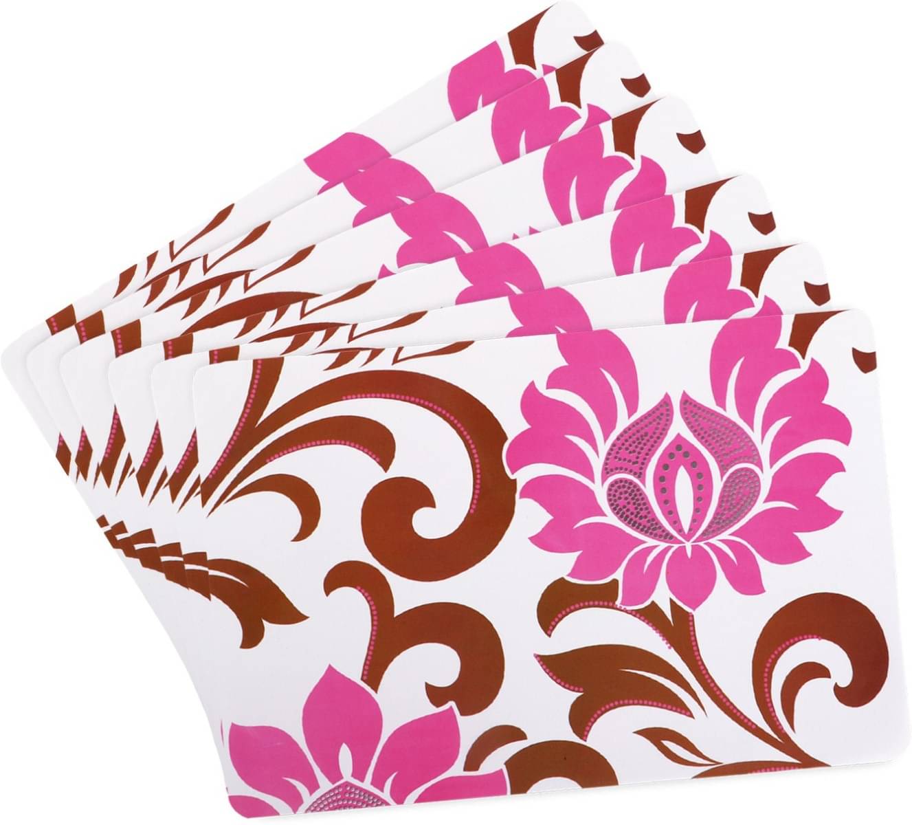     			DPA Collection PVC Abstract Table Mats ( 45 cm x 30 cm ) Pack of 6 - Multi