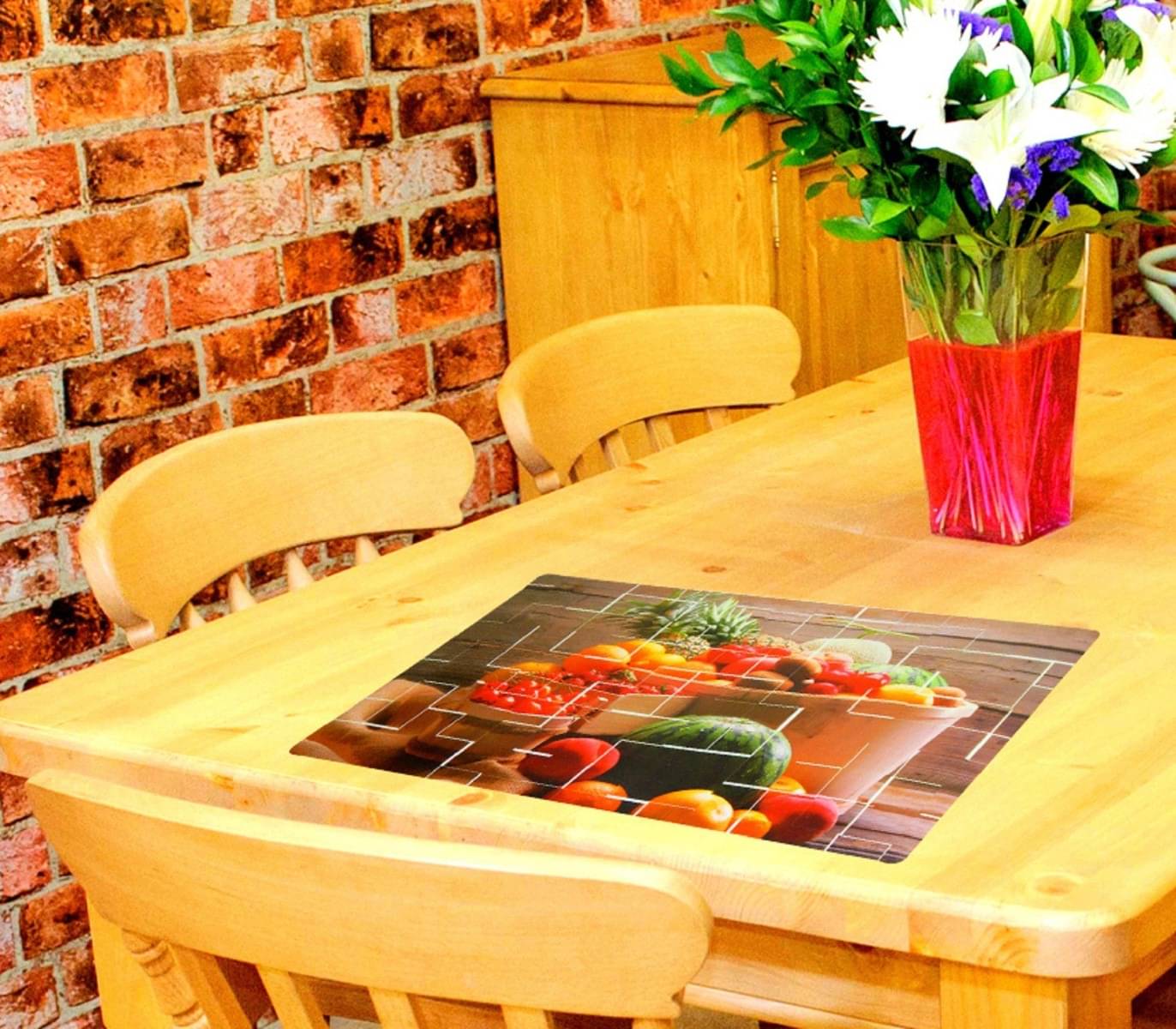     			DPA Collection PVC Abstract Table Mats ( 45 cm x 30 cm ) Pack of 12 - Multi