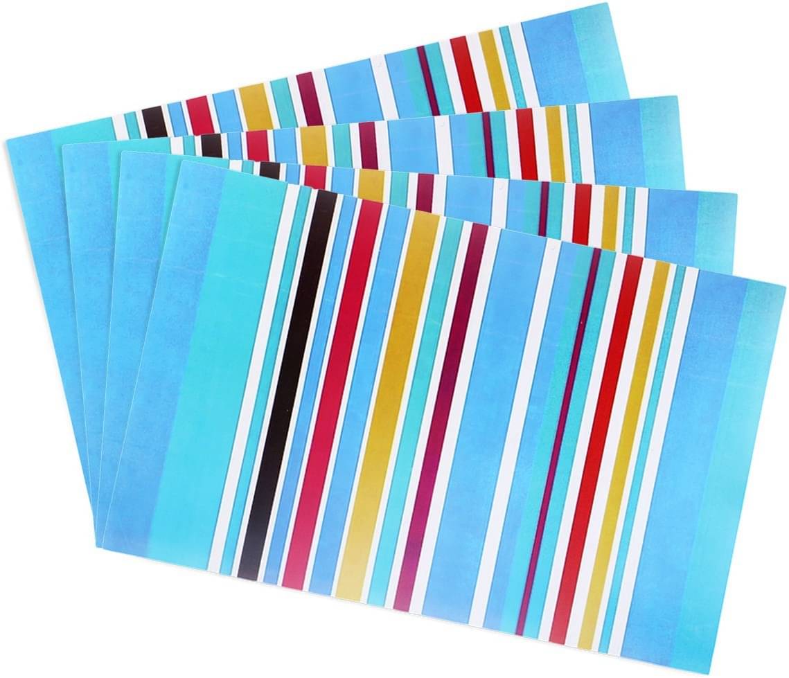     			DPA Collection PVC Abstract Table Mats ( 45 cm x 30 cm ) Pack of 4 - Multi