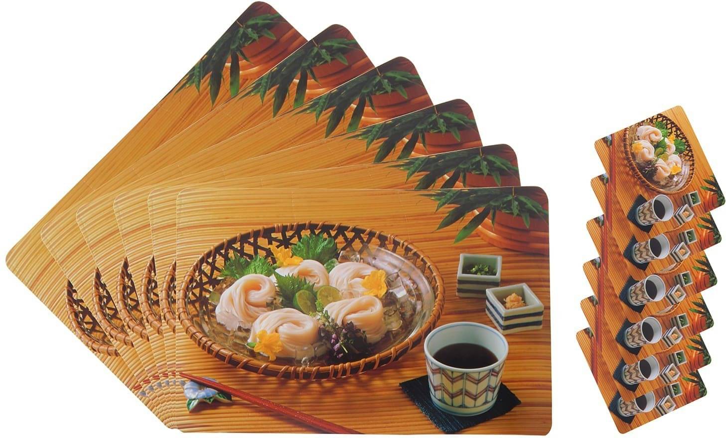     			DPA Collection PVC Abstract Table Mats ( 45 cm x 30 cm ) Pack of 6 - Multi