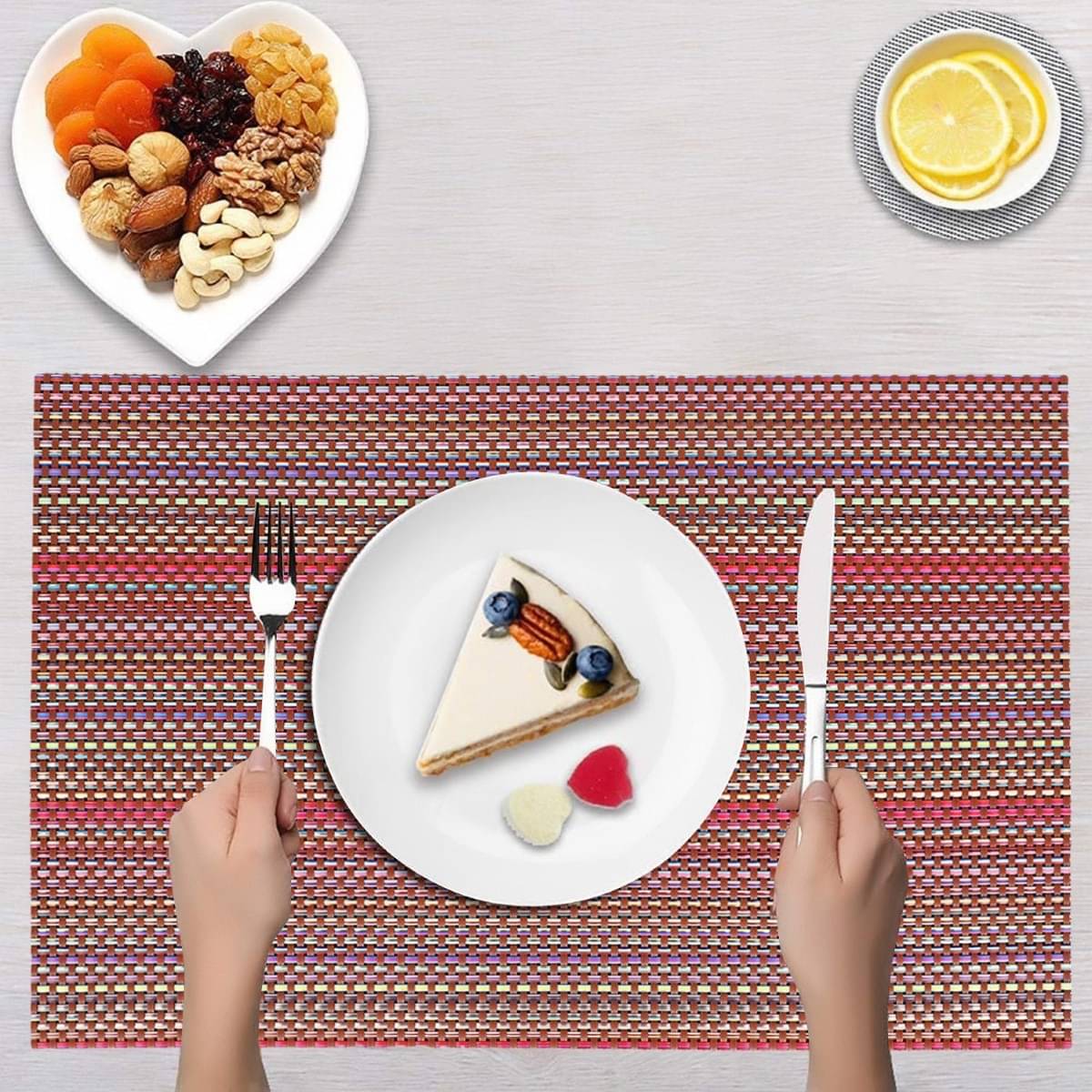DPA Collection PVC Abstract Table Mats ( 45 cm x 30 cm ) Pack of 2 - Maroon DPA Collection PVC Abstract Table Mats ( 45 cm x 30 cm ) Pack of 2 - Maroon