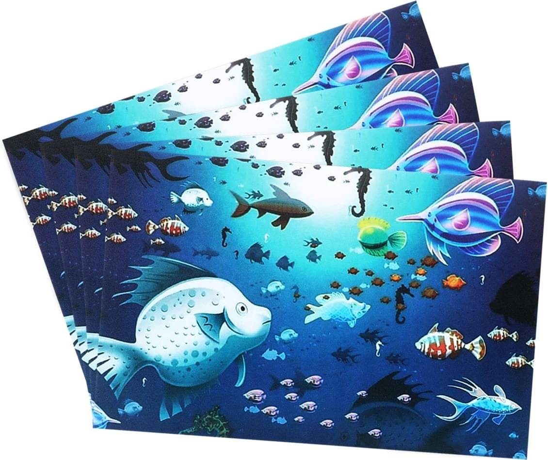     			DPA Collection PVC Abstract Table Mats ( 45 cm x 30 cm ) Pack of 4 - Multi