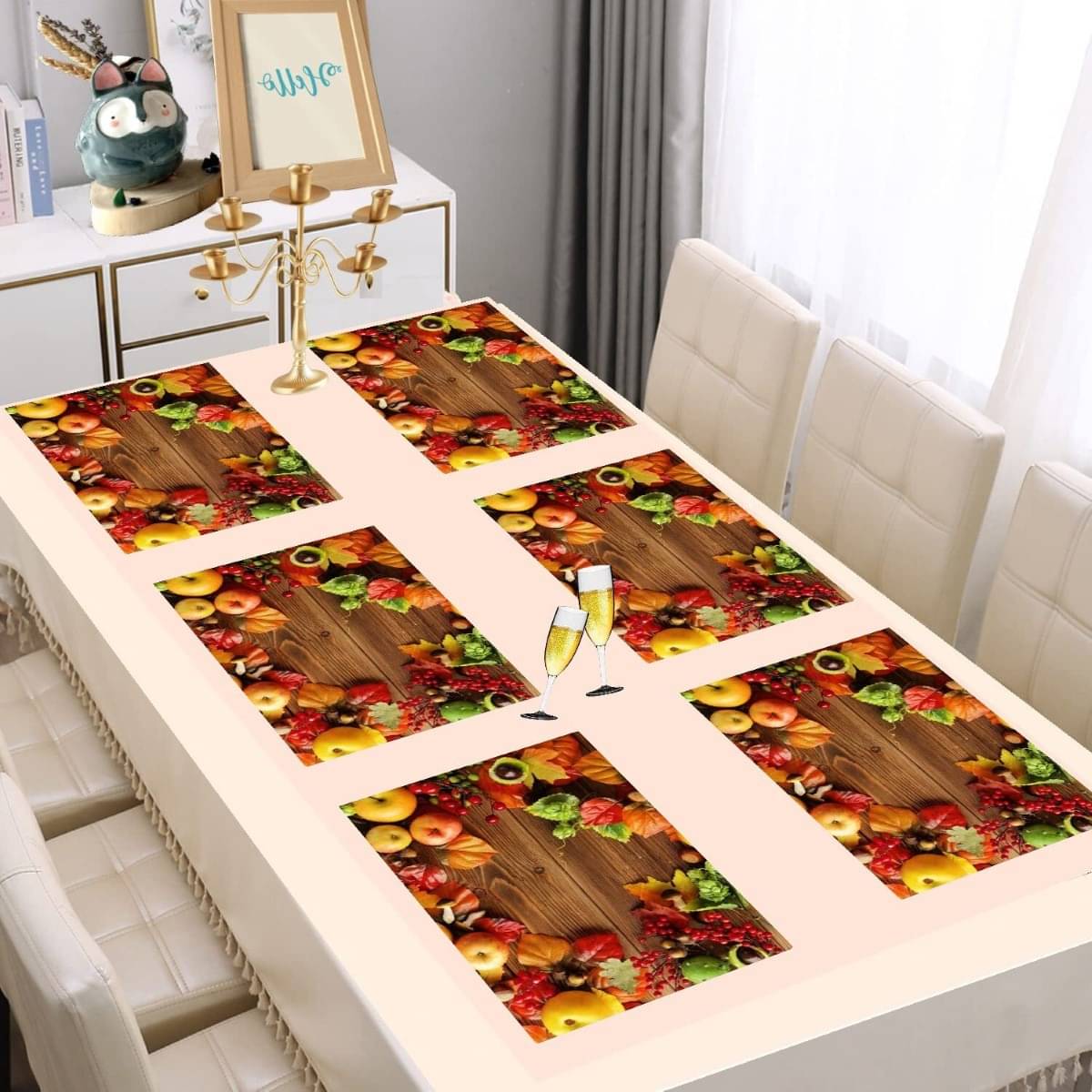 DPA Collection PVC Abstract Table Mats ( 45 cm x 30 cm ) Pack of 6 - Maroon DPA Collection PVC Abstract Table Mats ( 45 cm x 30 cm ) Pack of 6 - Maroon