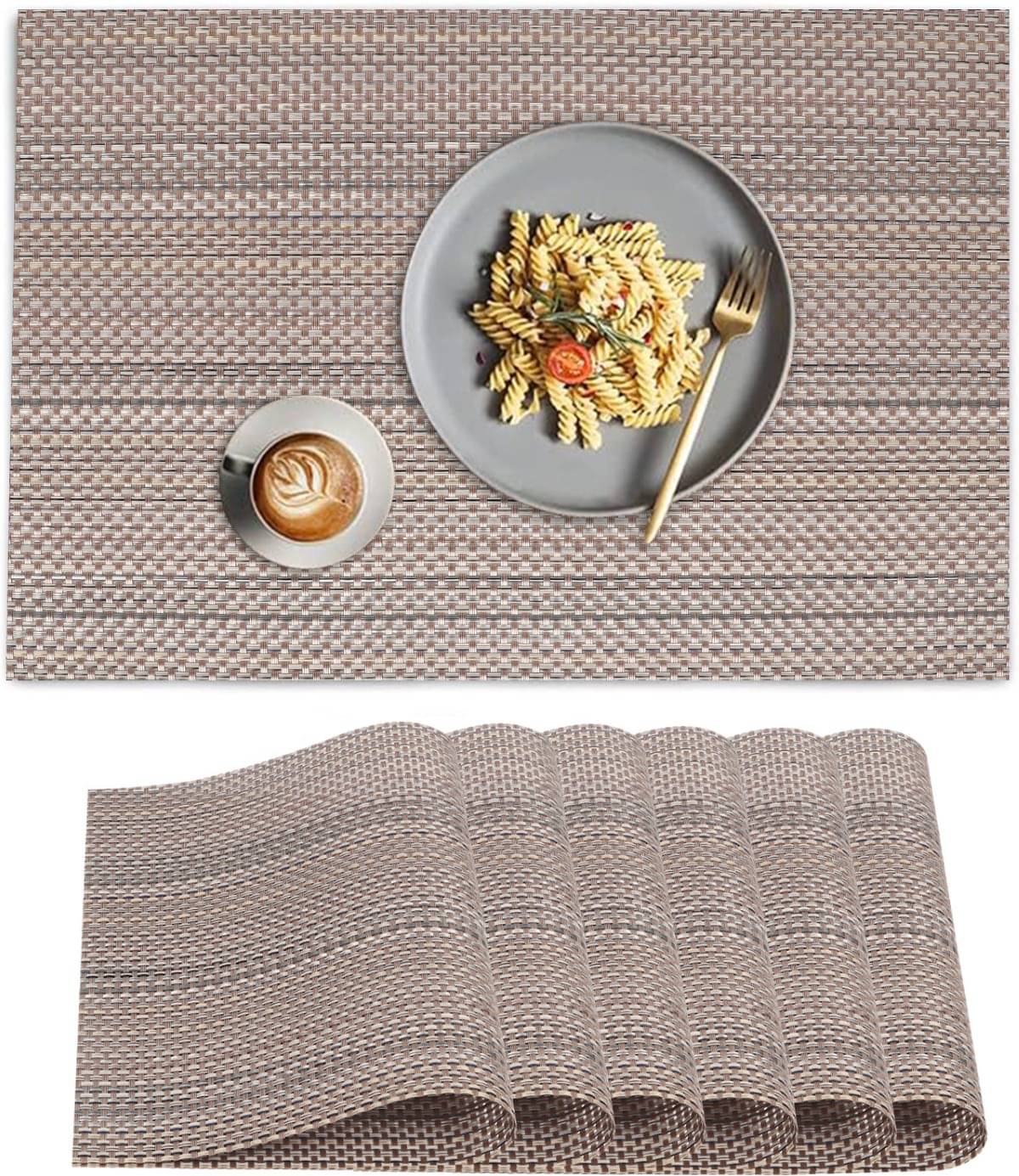    			DPA Collection PVC Abstract Table Mats ( 45 cm x 30 cm ) Pack of 6 - Multi