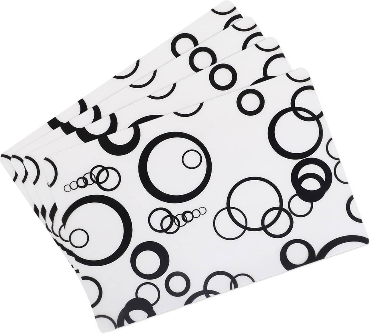 DPA Collection PVC Abstract Table Mats ( 45 cm x 30 cm ) Pack of 4 - Multi DPA Collection PVC Abstract Table Mats ( 45 cm x 30 cm ) Pack of 4 - Multi