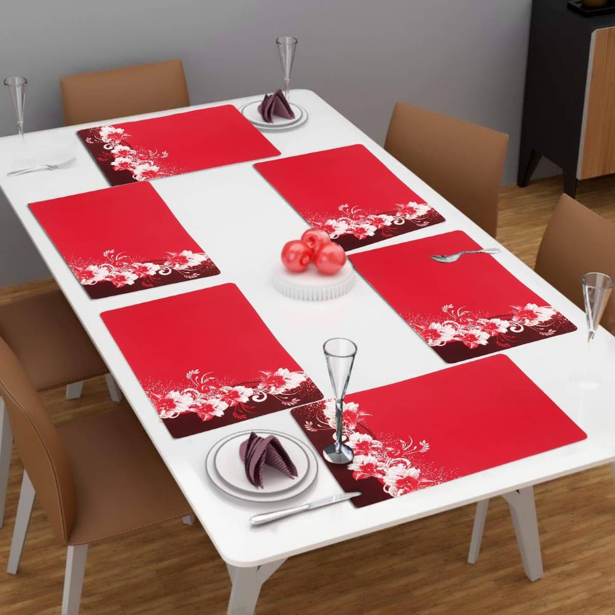 DPA Collection PVC Abstract Table Mats ( 45 cm x 30 cm ) Pack of 6 - Multi DPA Collection PVC Abstract Table Mats ( 45 cm x 30 cm ) Pack of 6 - Multi